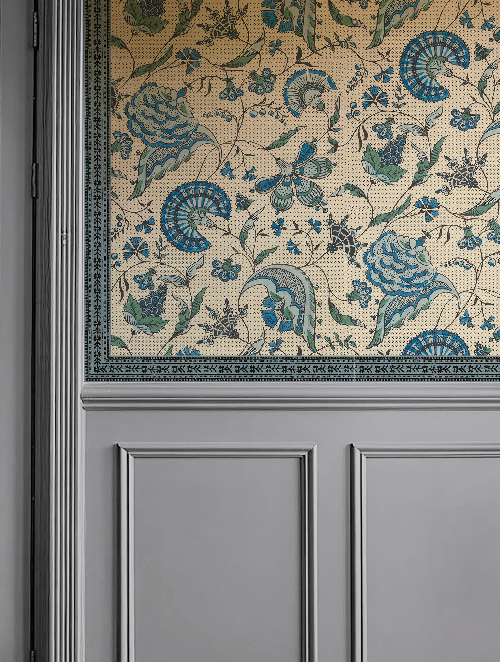 Antoinette Poisson Guirlande de fleurs Fries 116B