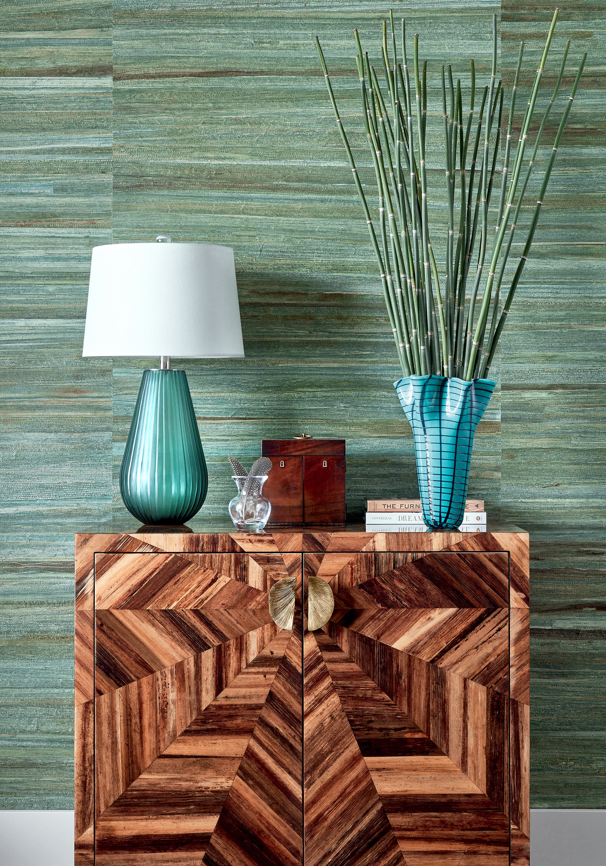 Thibaut Grasscloth Resource 5 La Palma Behang T24049 - sfeerbeeld