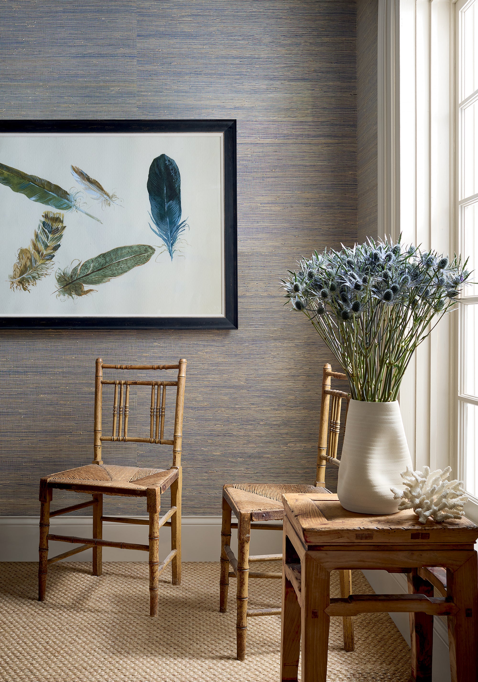 Thibaut Grasscloth Resource 6 Sydney Behang T19652 - sfeerbeeld