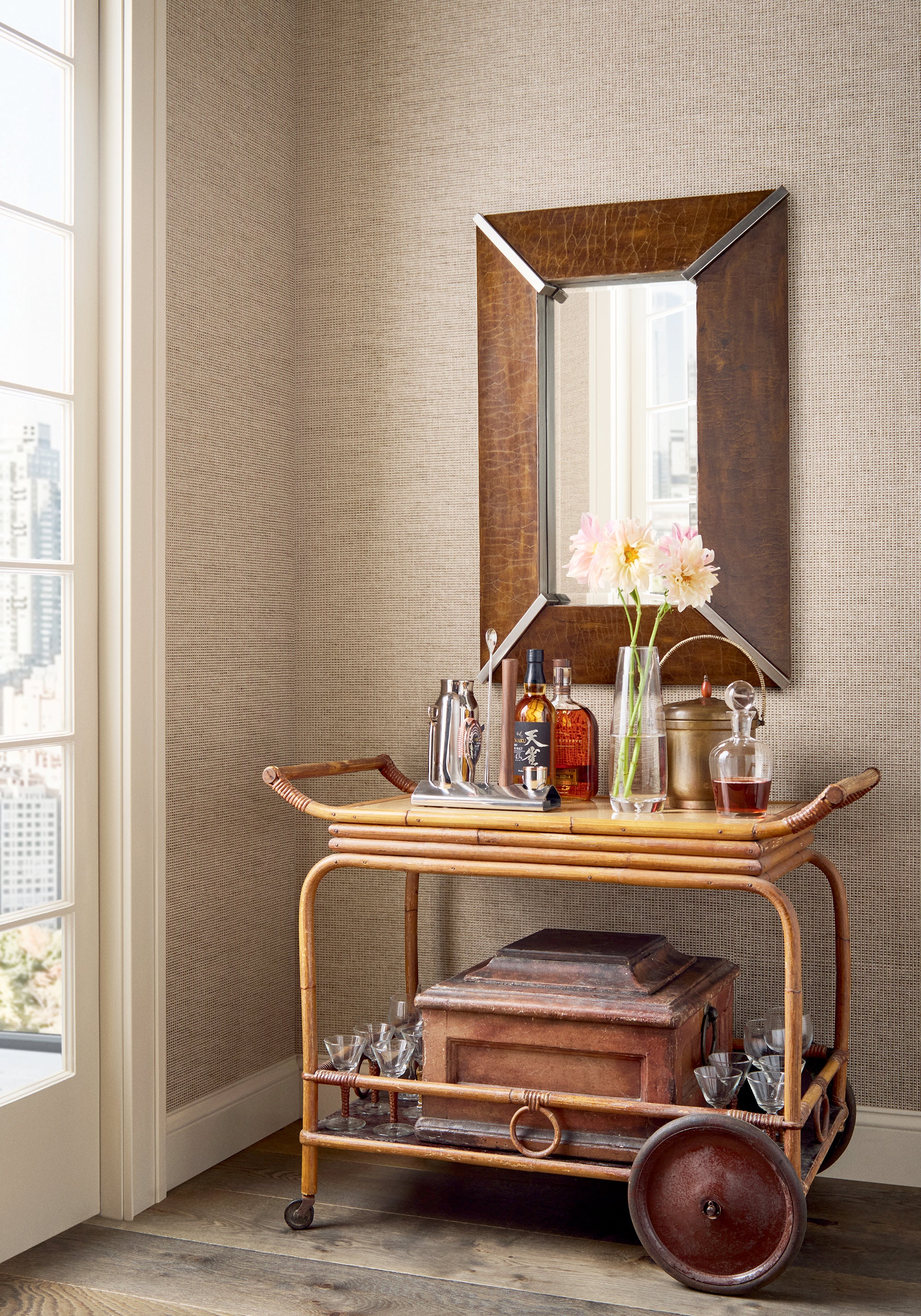 Thibaut Grasscloth Resource 7 Harrison Behang T10371 - sfeerbeeld