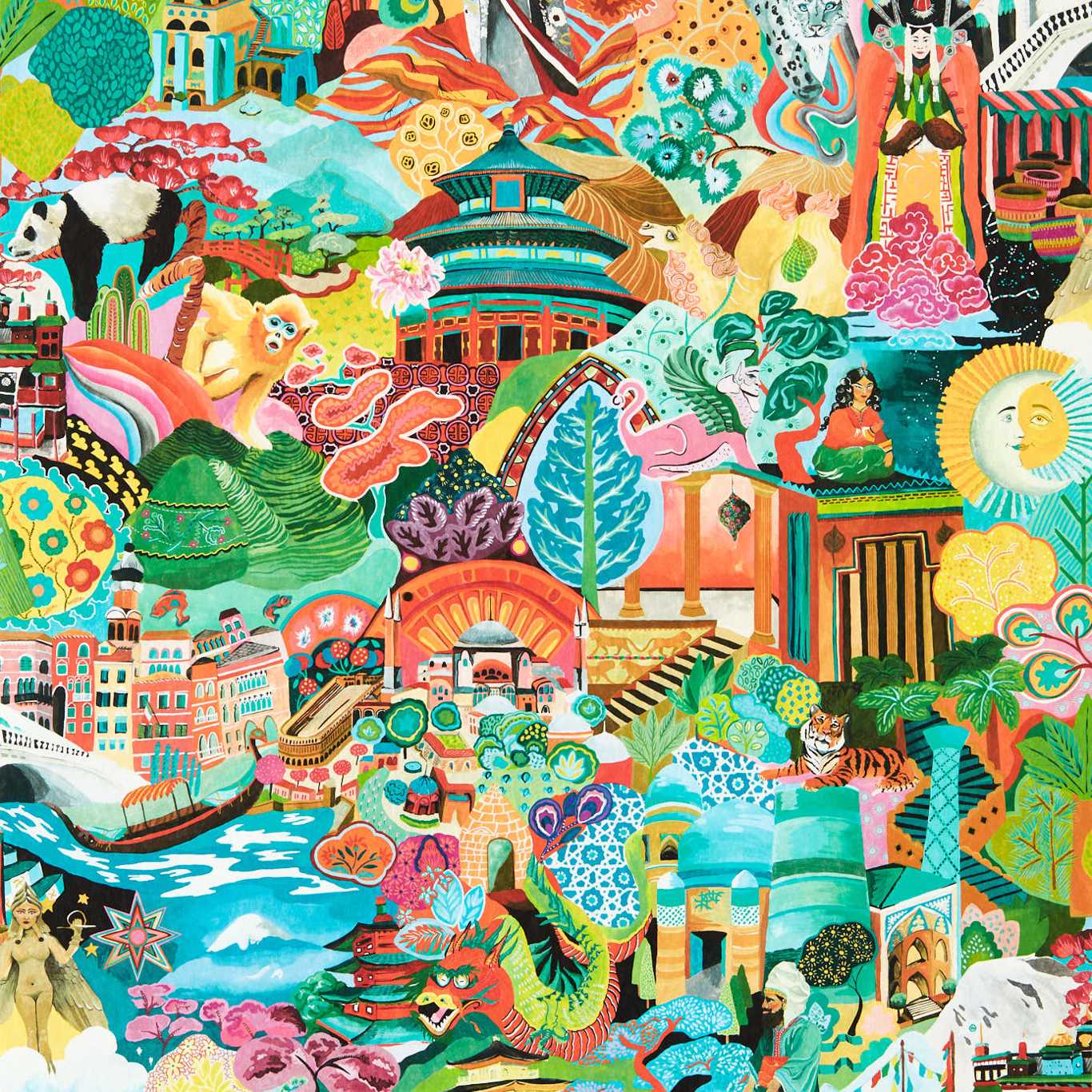 Harlequin Journey of Discovery Wide Width Behang 112919 — LAB COLOUR THE WORLD