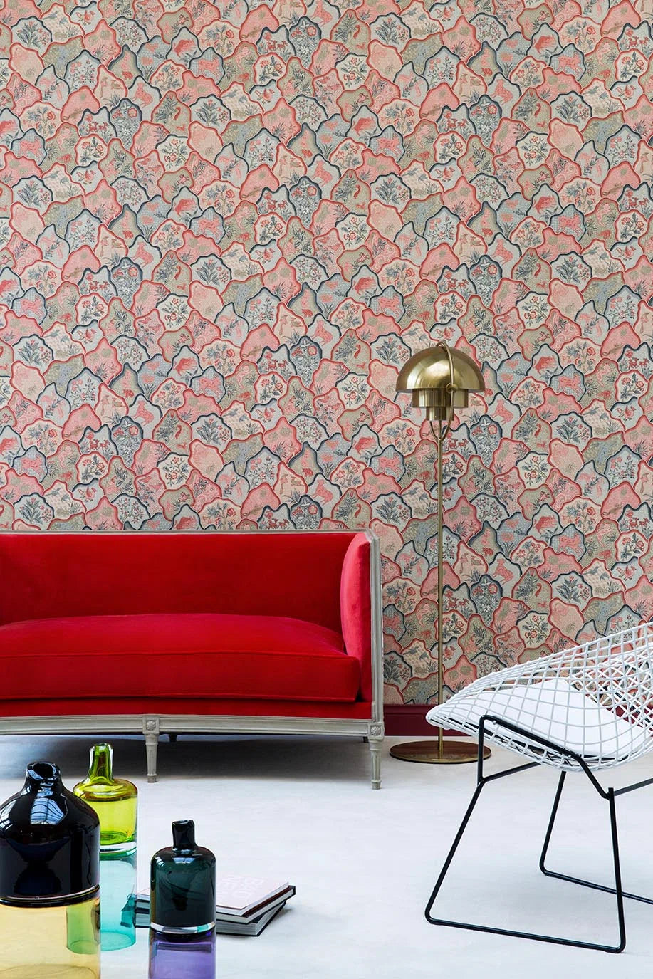 Braquenié Toile des Indes Behang BP336002 - LAB COLOUR THE WORLD