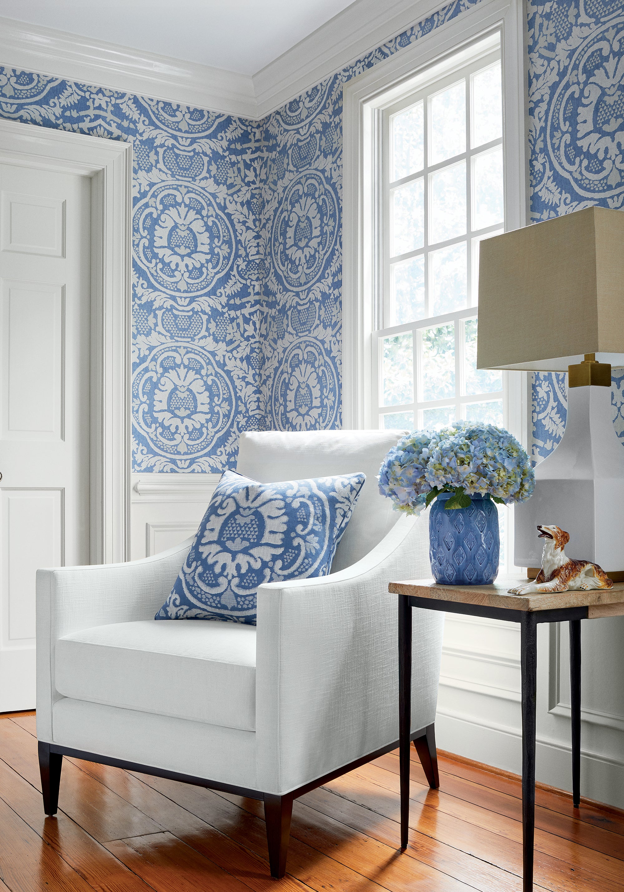 Thibaut Heritage Earl Damask Behang T10837 - sfeerbeeld