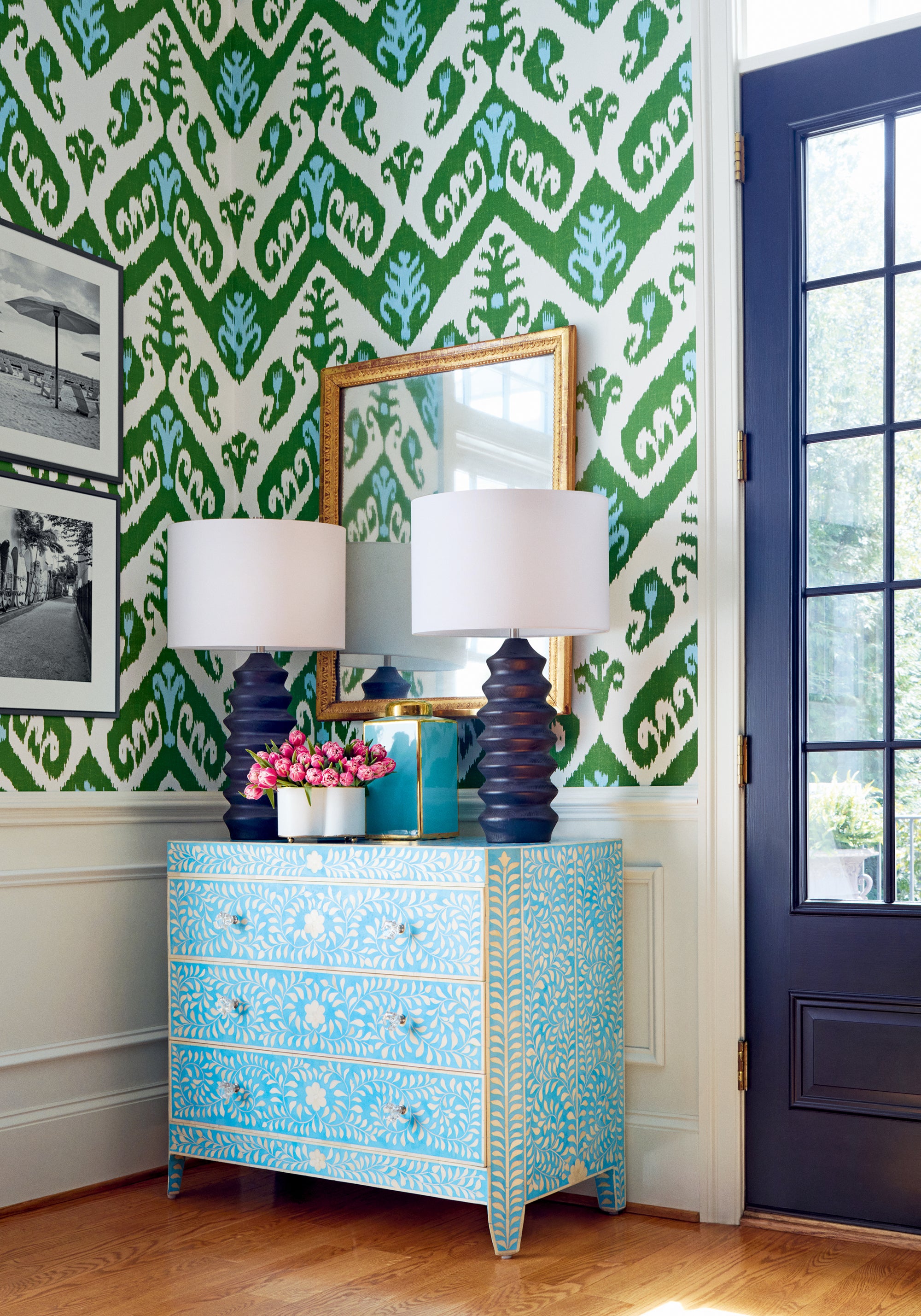 Thibaut Kismet Indies Ikat Behang T16246 - sfeerbeeld