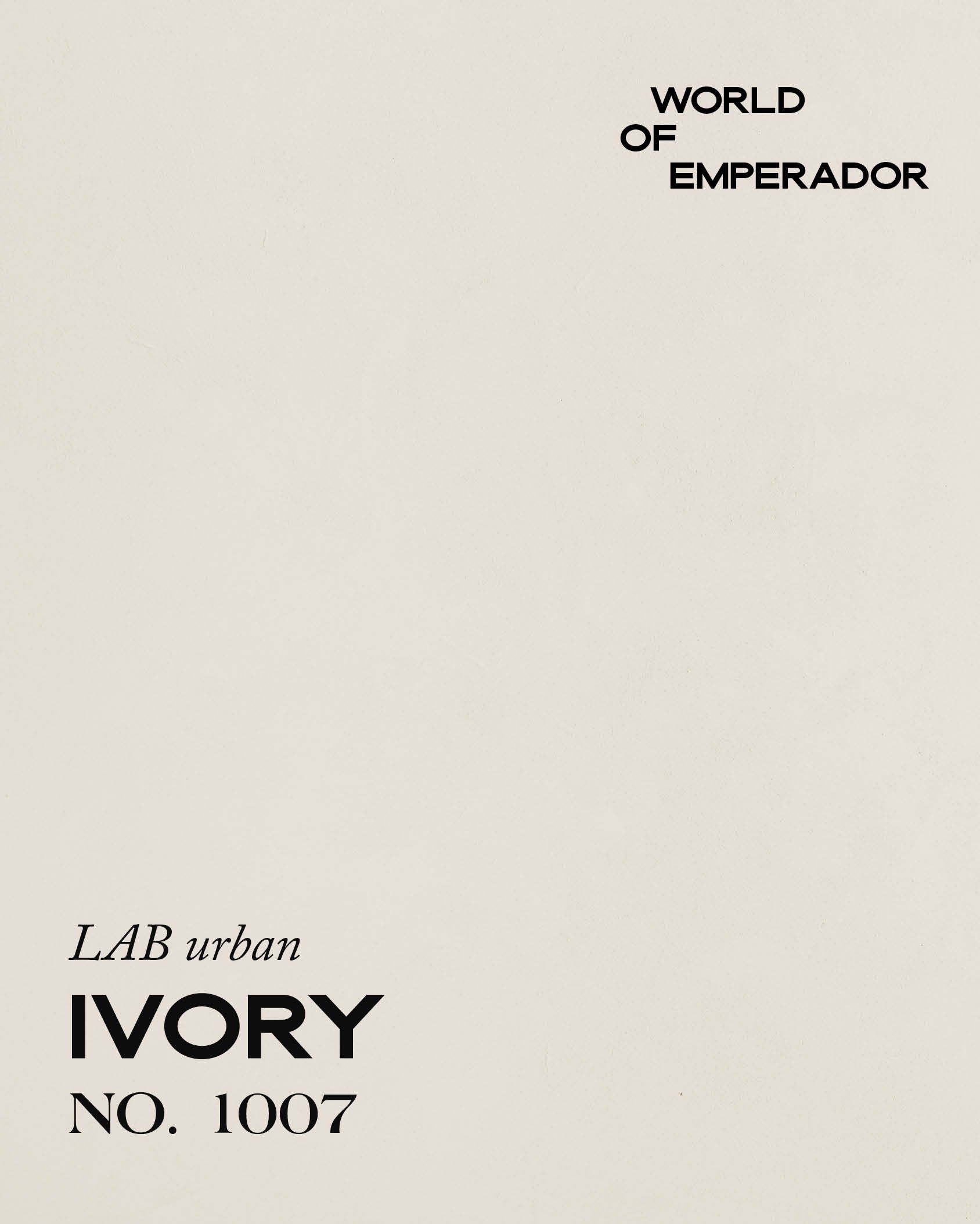 EMPERADOR IVORY NO. 1007