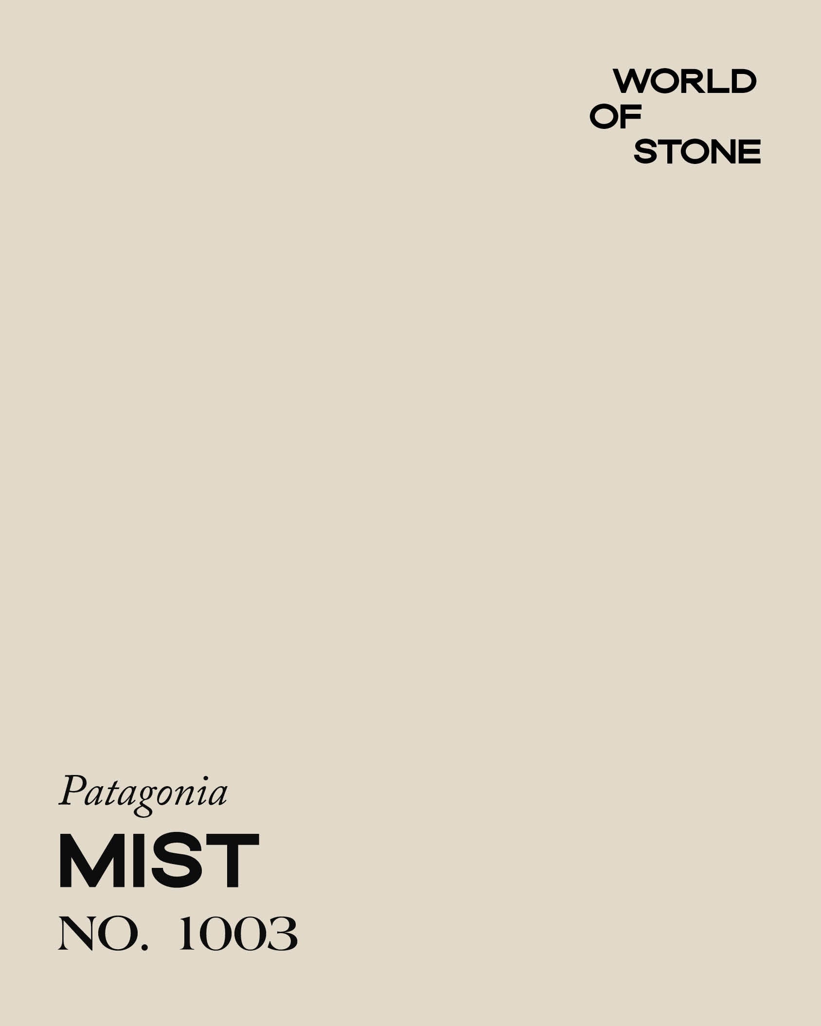 PATAGONIA MIST NO. 1003