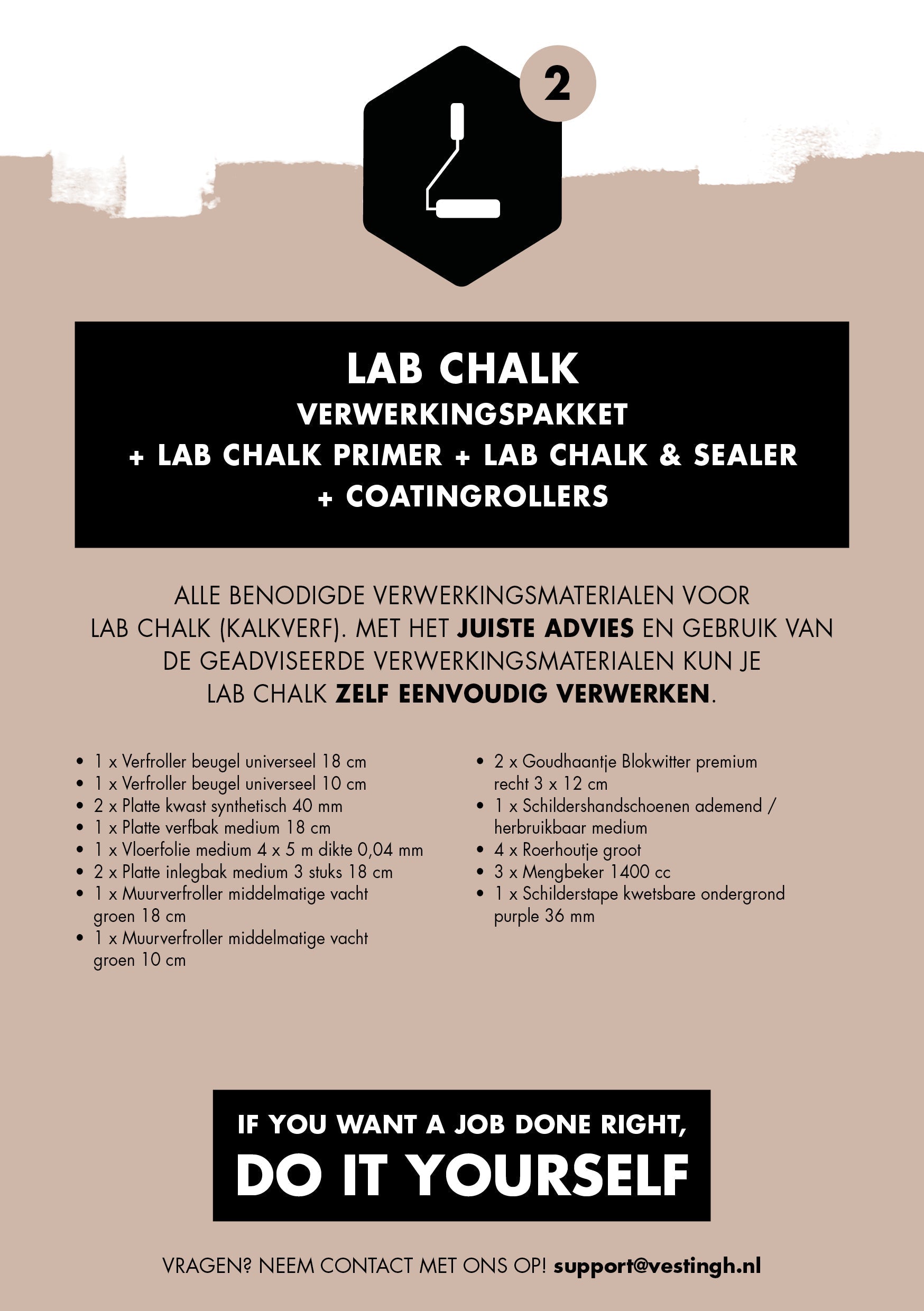 kalkverf verwerkingspakket