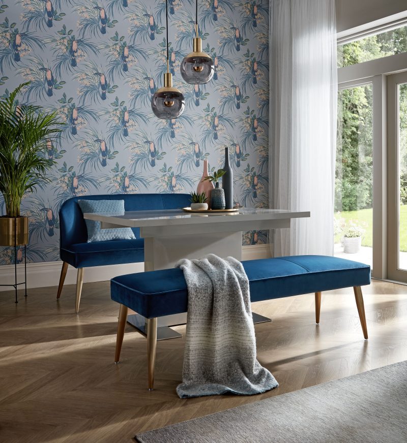 1838 Wallcoverings Le Toucan Behang 1907-135-01 - Pale Blue