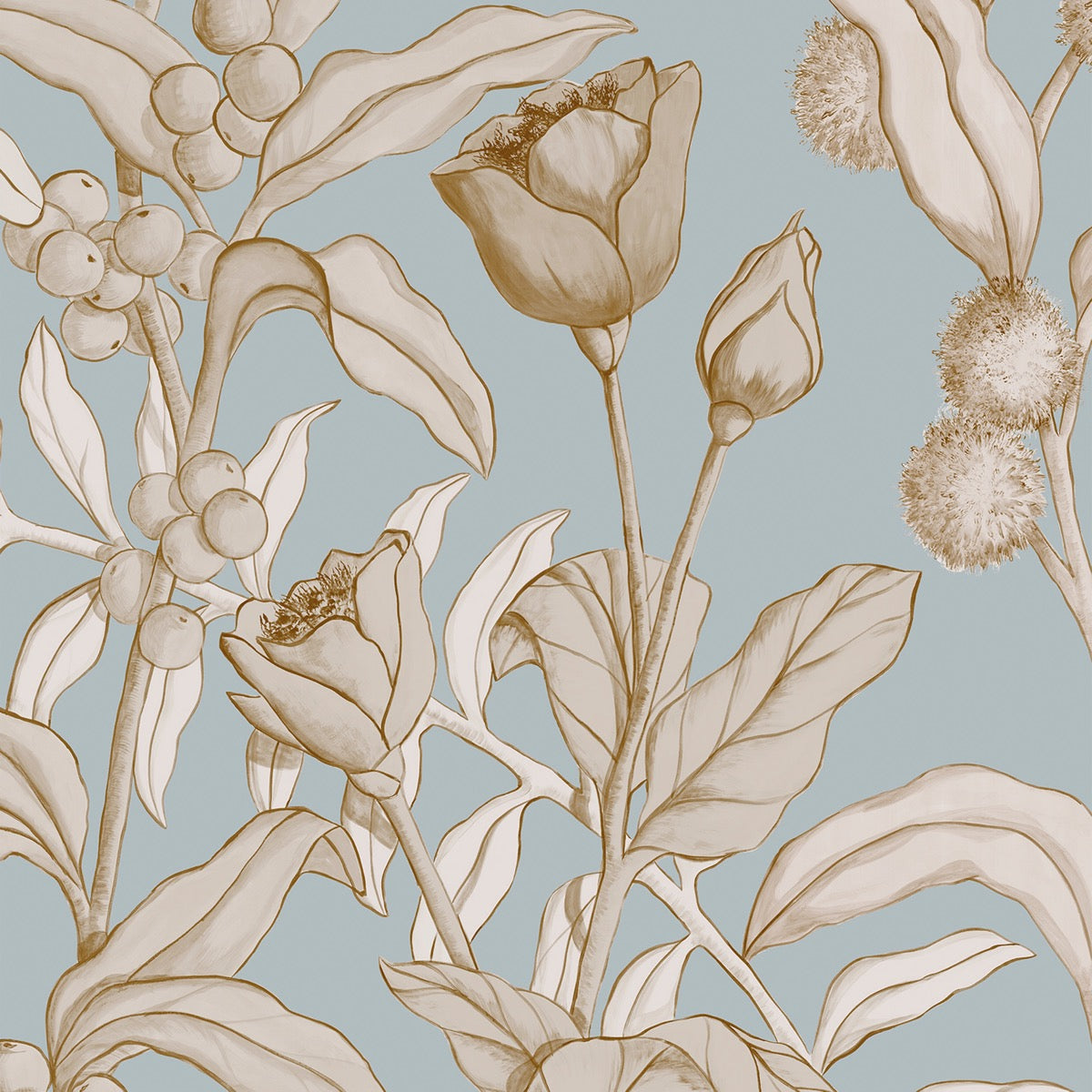 Nobilis Petals And Berries Behang MHP91