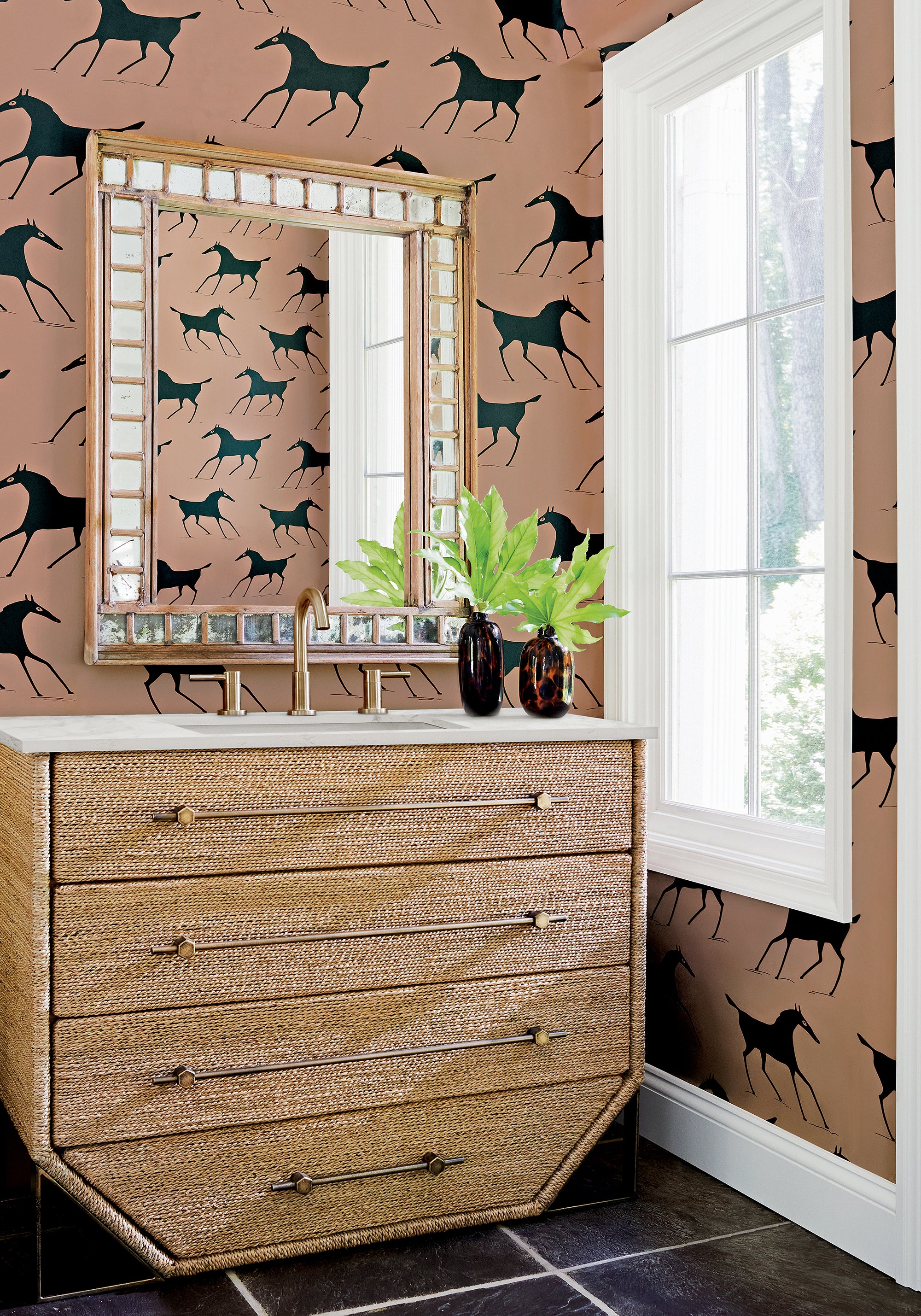 Thibaut Mesa Marlborough Downs Behang T13266 - sfeerbeeld