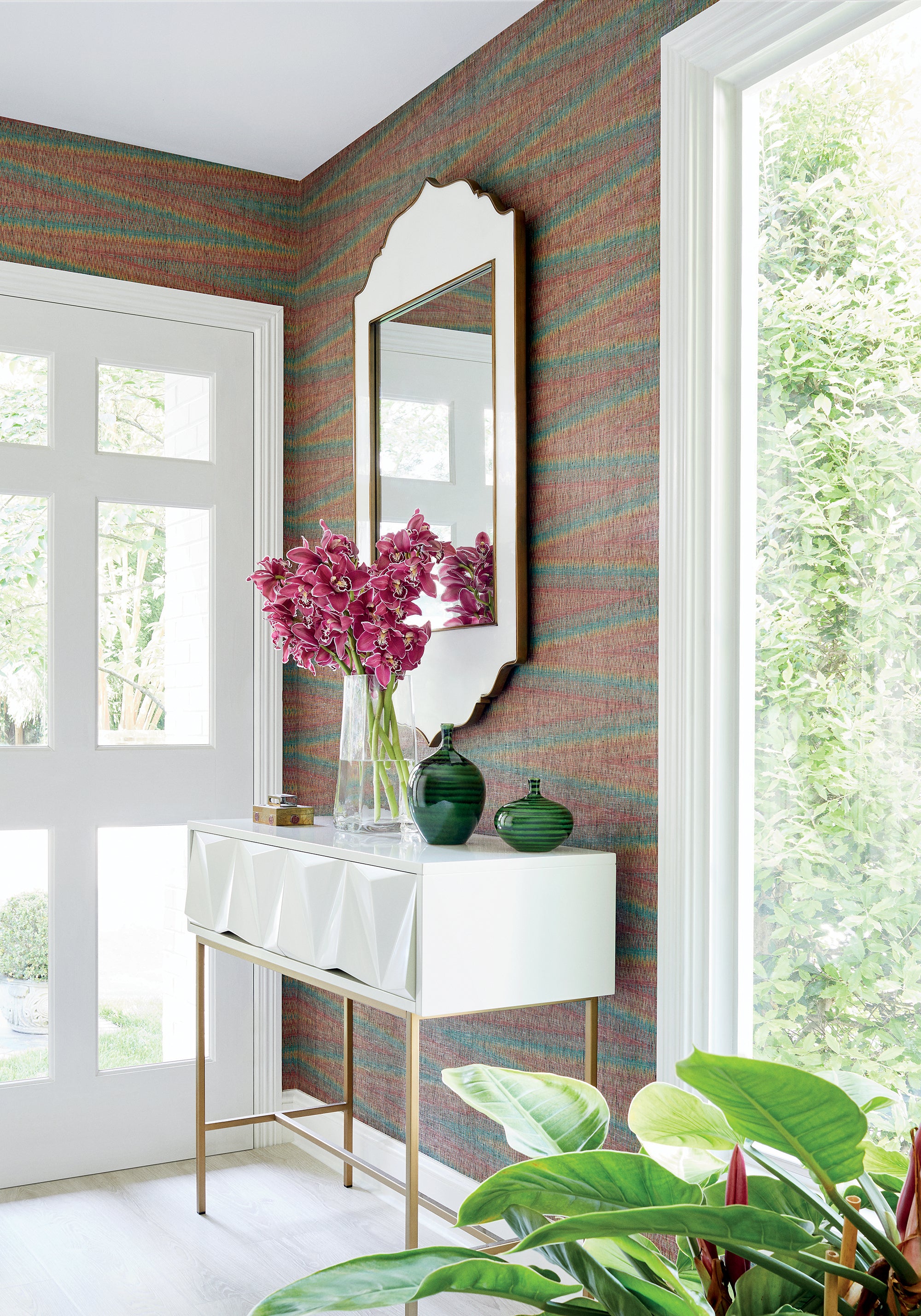 Thibaut Mesa Moab Weave Behang T13253 - sfeerbeeld