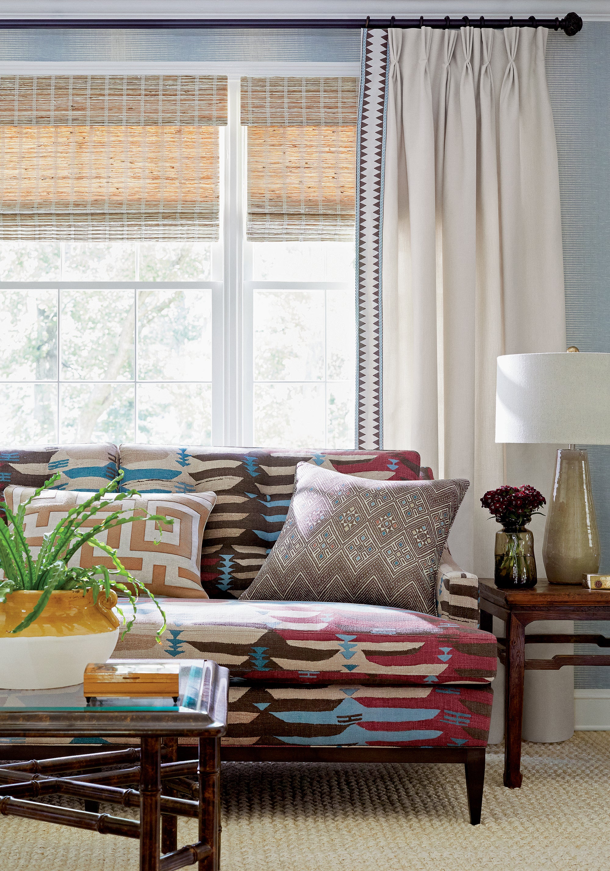 Thibaut Mesa Bozeman Stripe Behang T13260 - sfeerbeeld