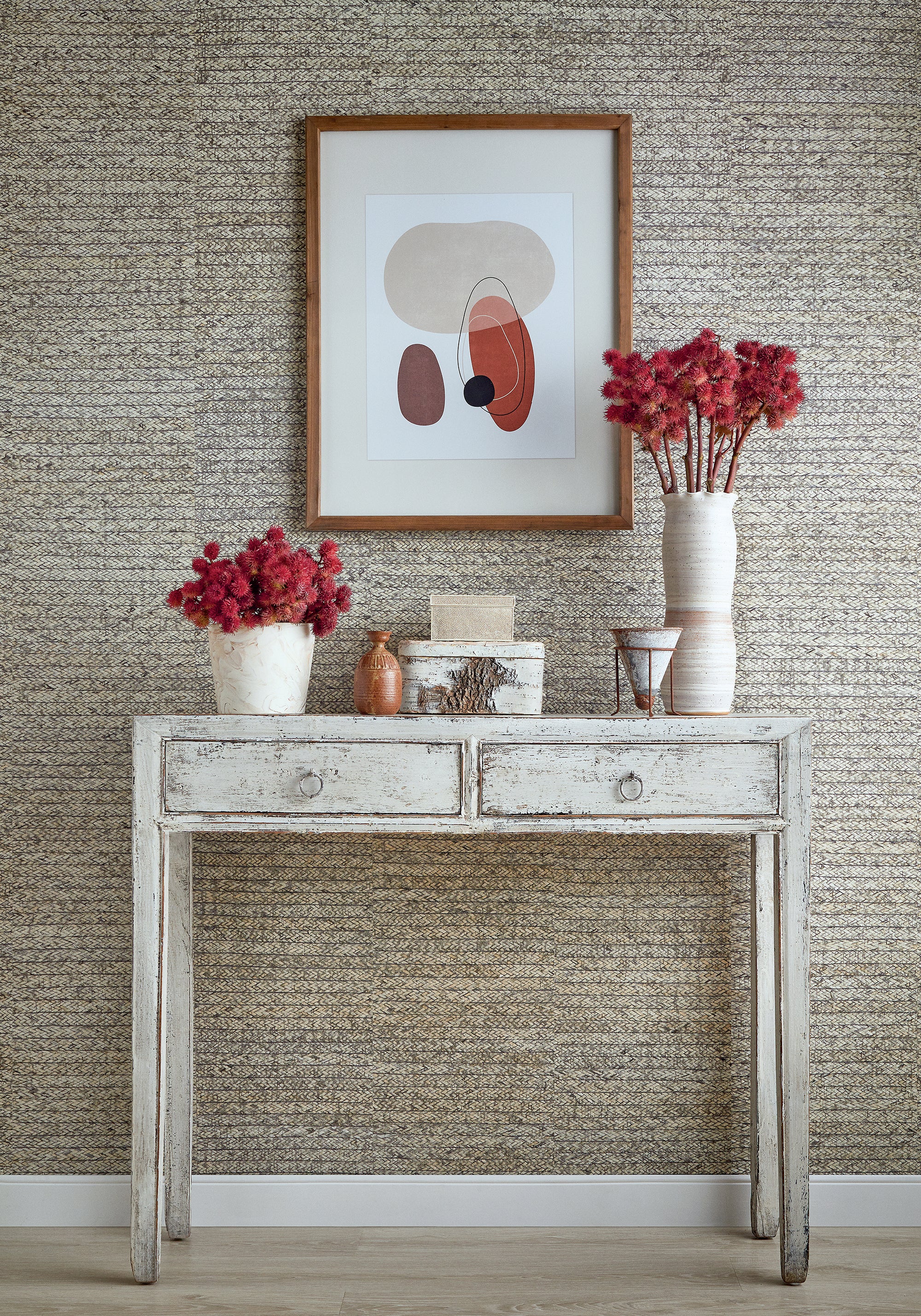 Thibaut Natural Resource 3 Pima Braid Behang T27044 - sfeerbeeld