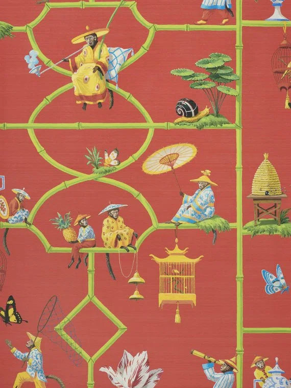 Pierre Frey Veranda Les singes savants Behang FP770003