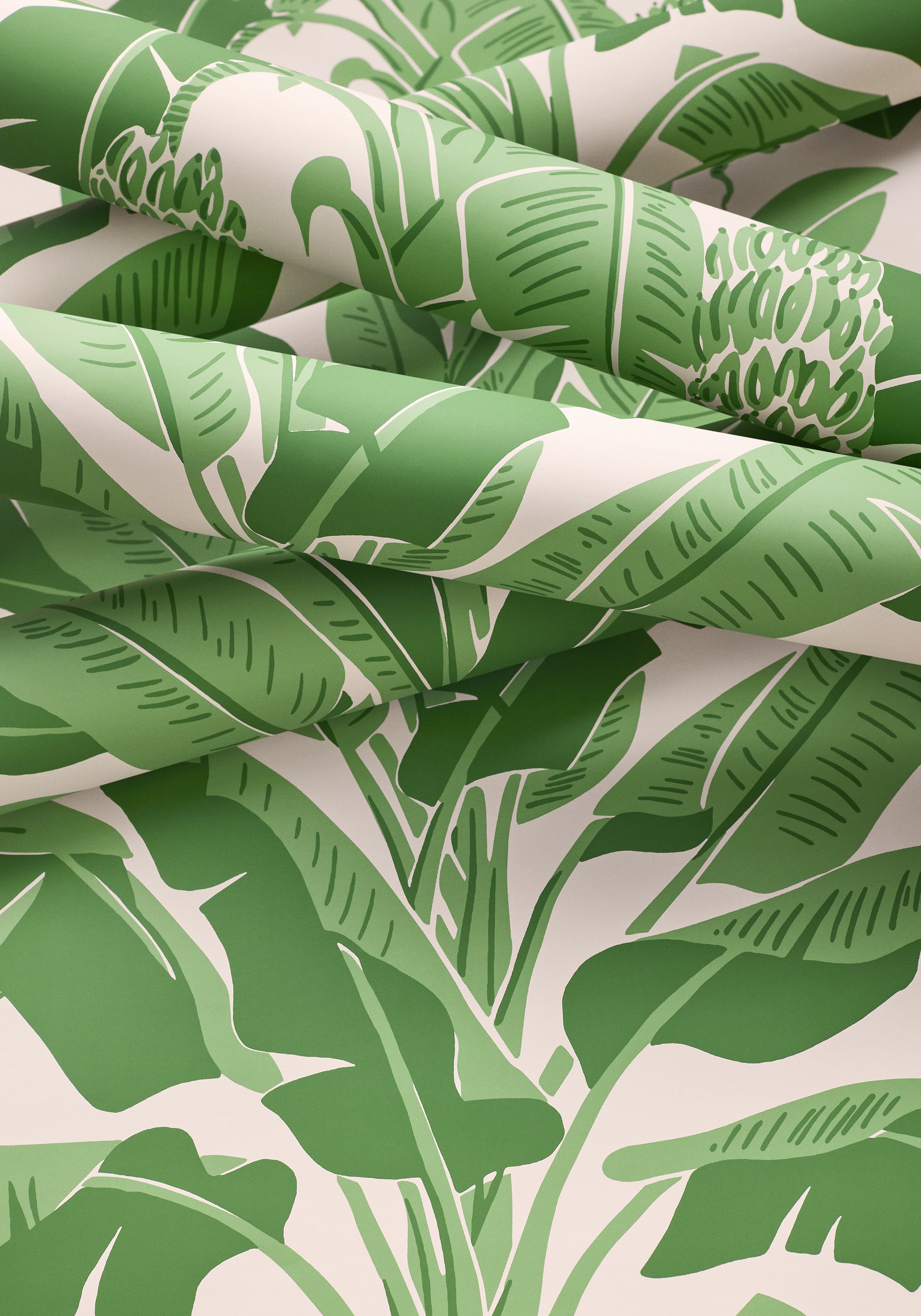Thibaut Palm Grove Banana Tree Behang T13917 - sfeerbeeld