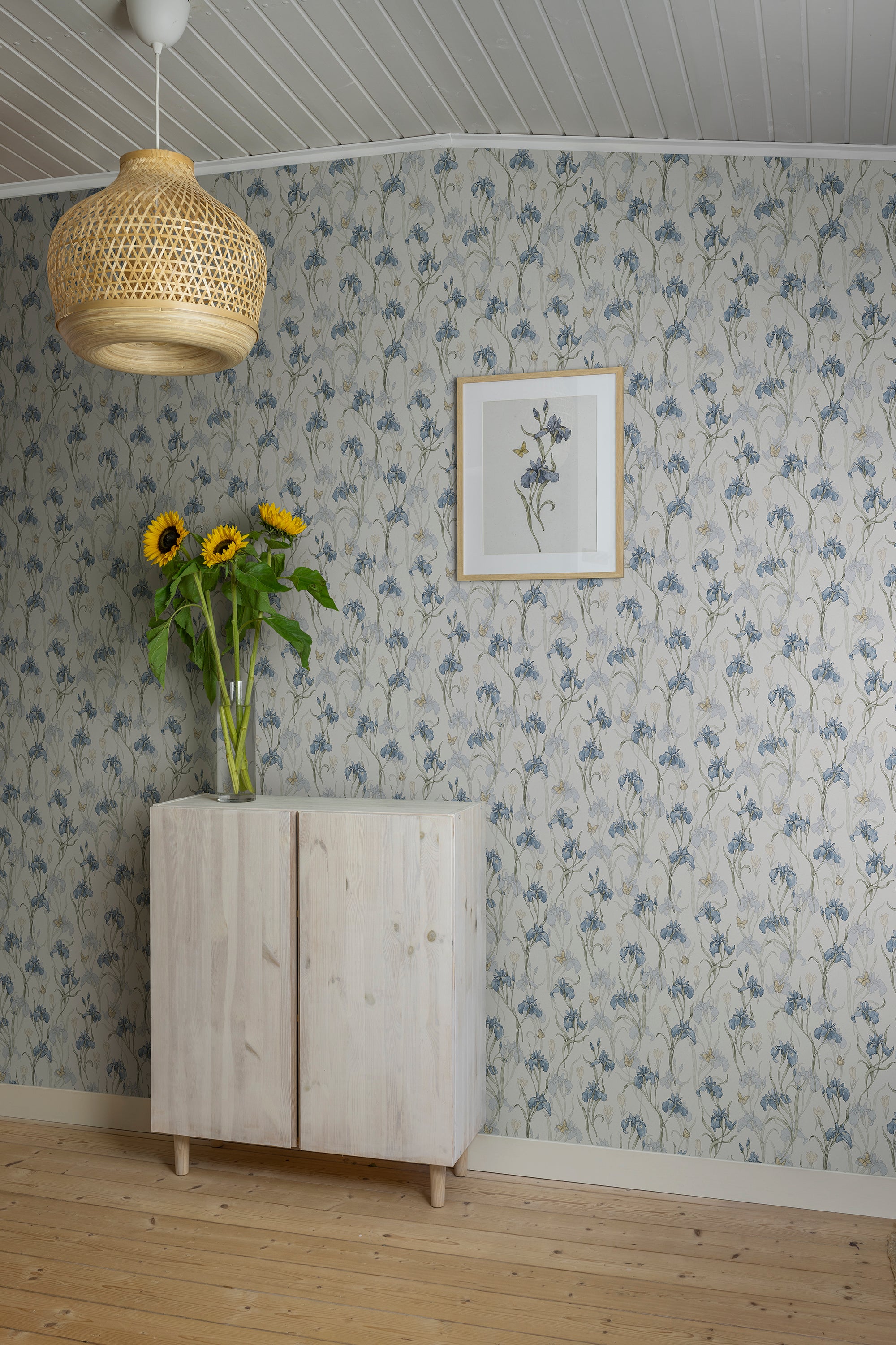 Sandberg Iris Behang S10134 - Sky Blue
