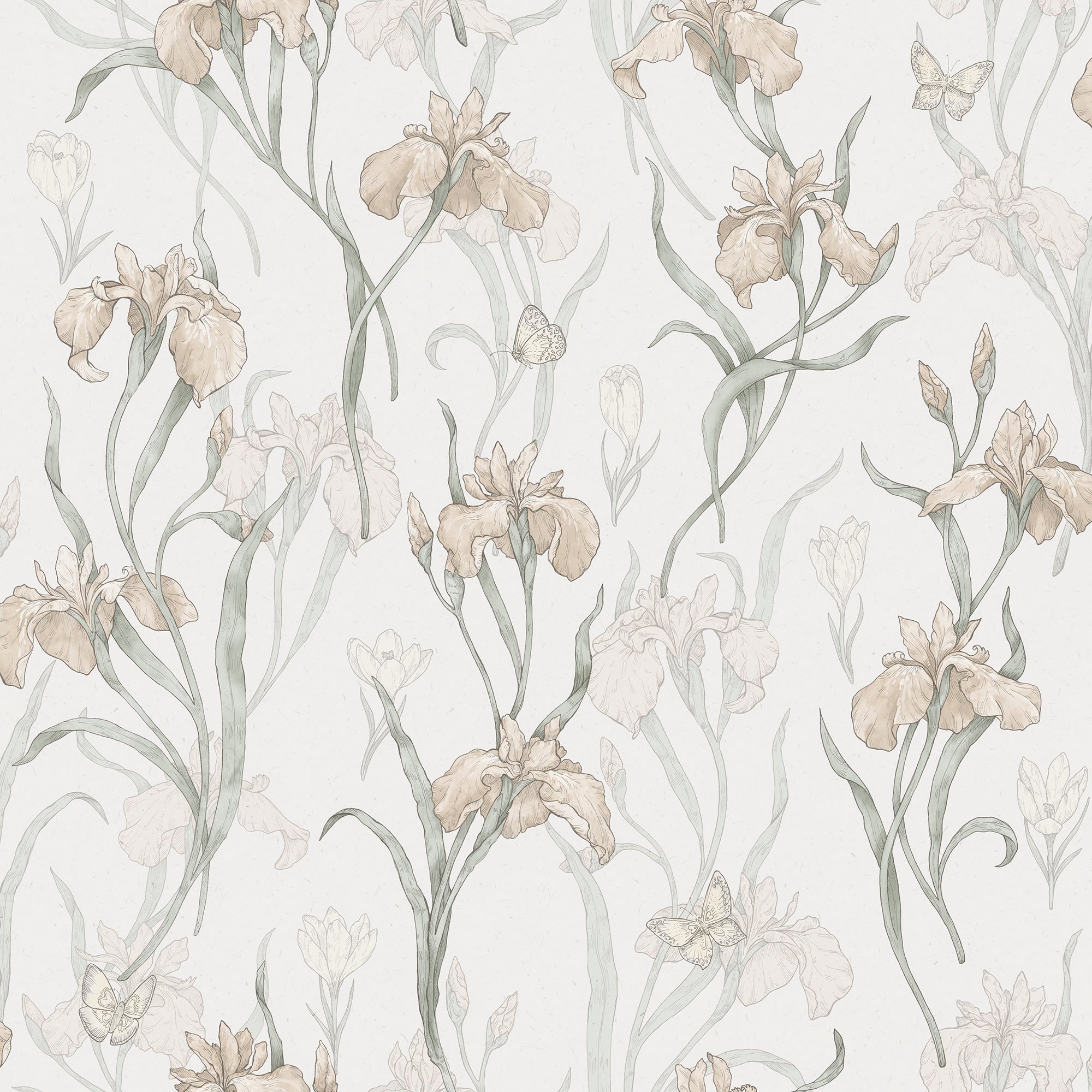 Sandberg Iris Behang S10135 - Powder Pink