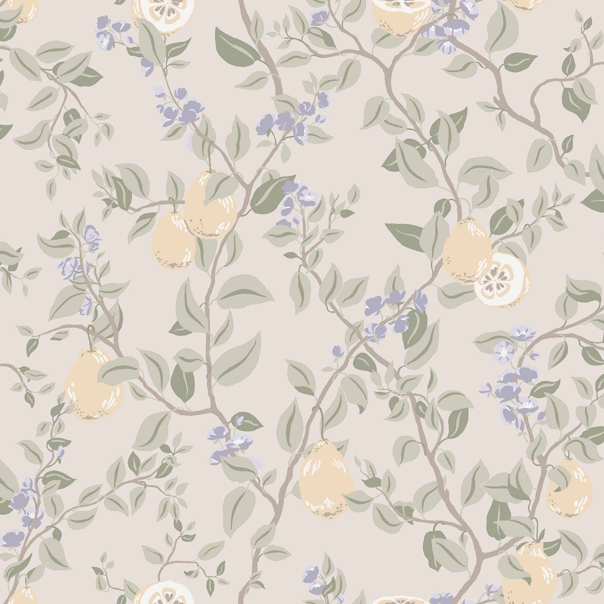Sandberg Kvitten Behang S10169 - Lilac