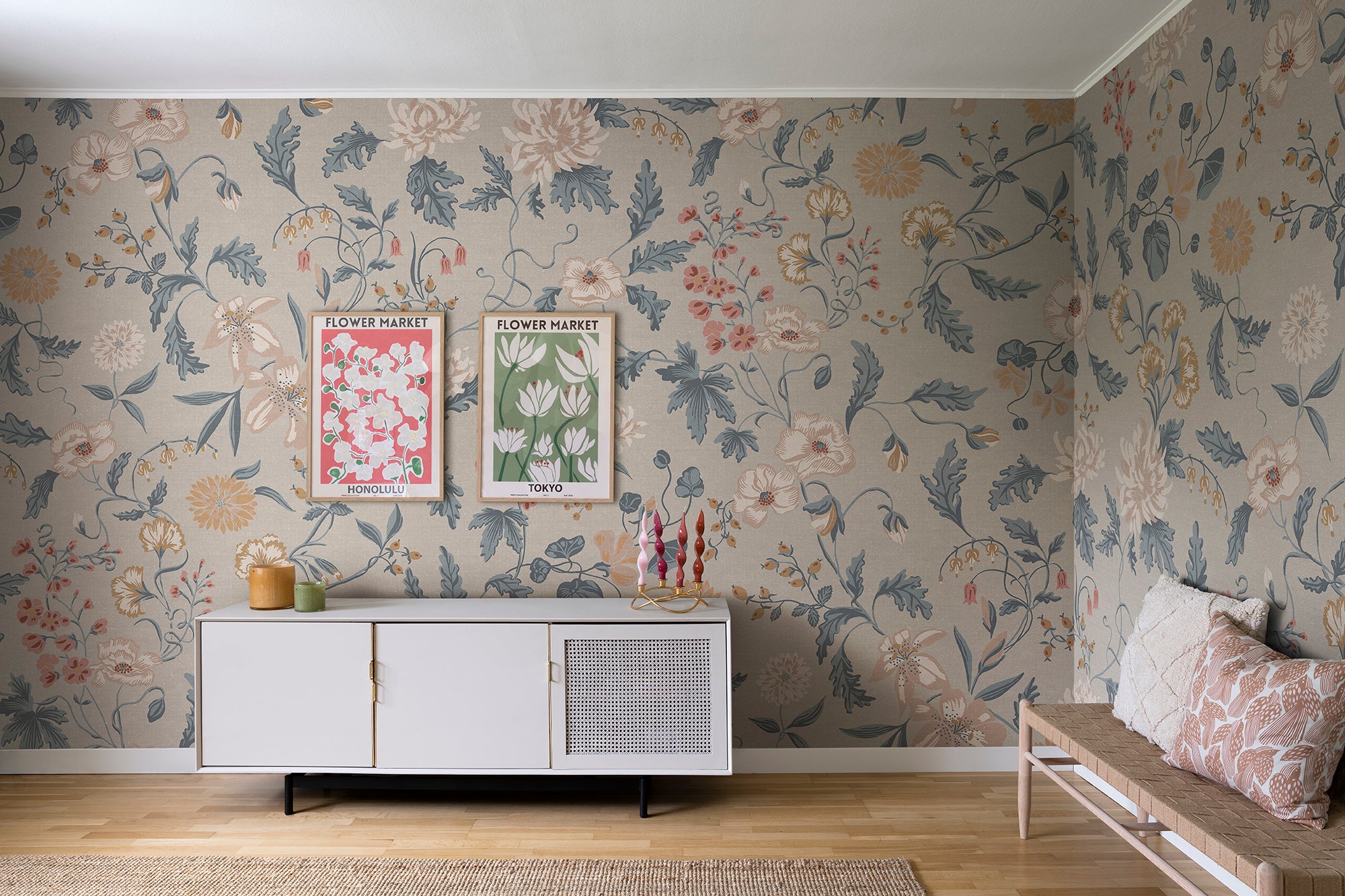 Sandberg Suzanne Behang S10174 - Folklore Blue