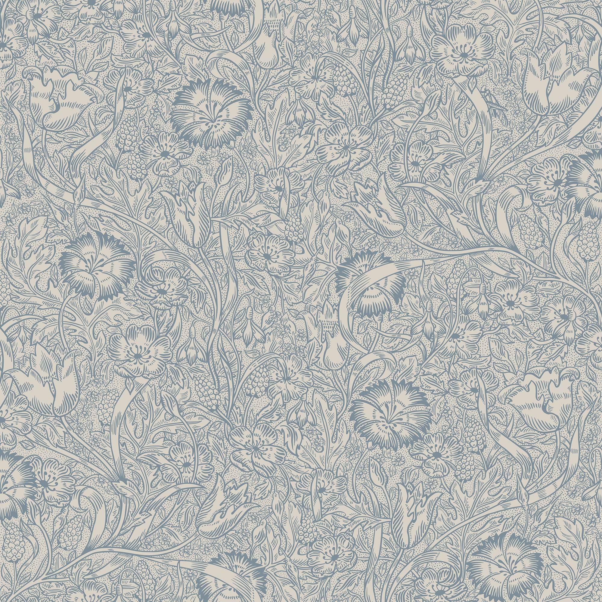 Sandberg Caroline Behang S10227 - Indigo Blue