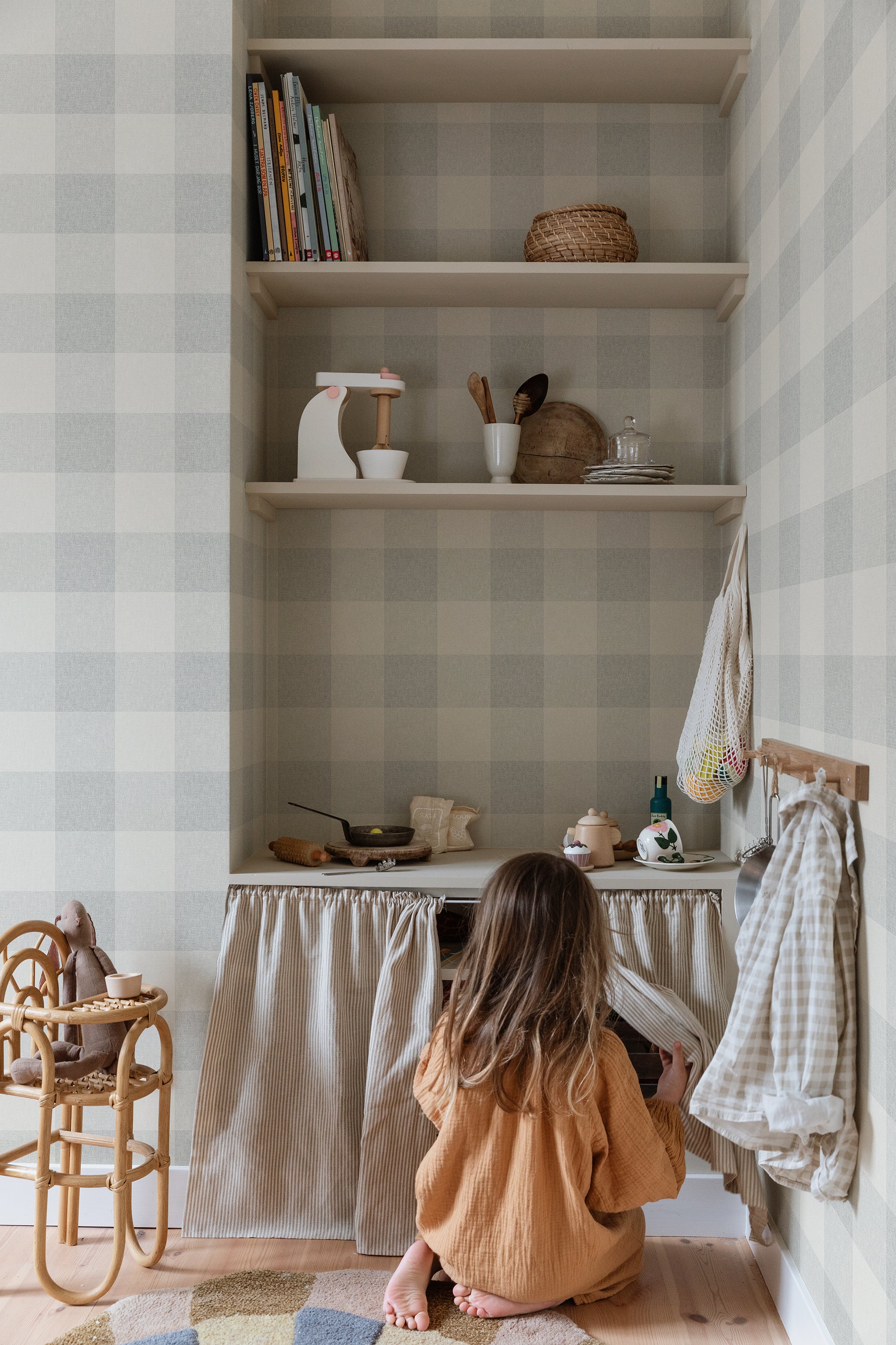 Sandberg Lykke Behang S10229 - Misty Blue