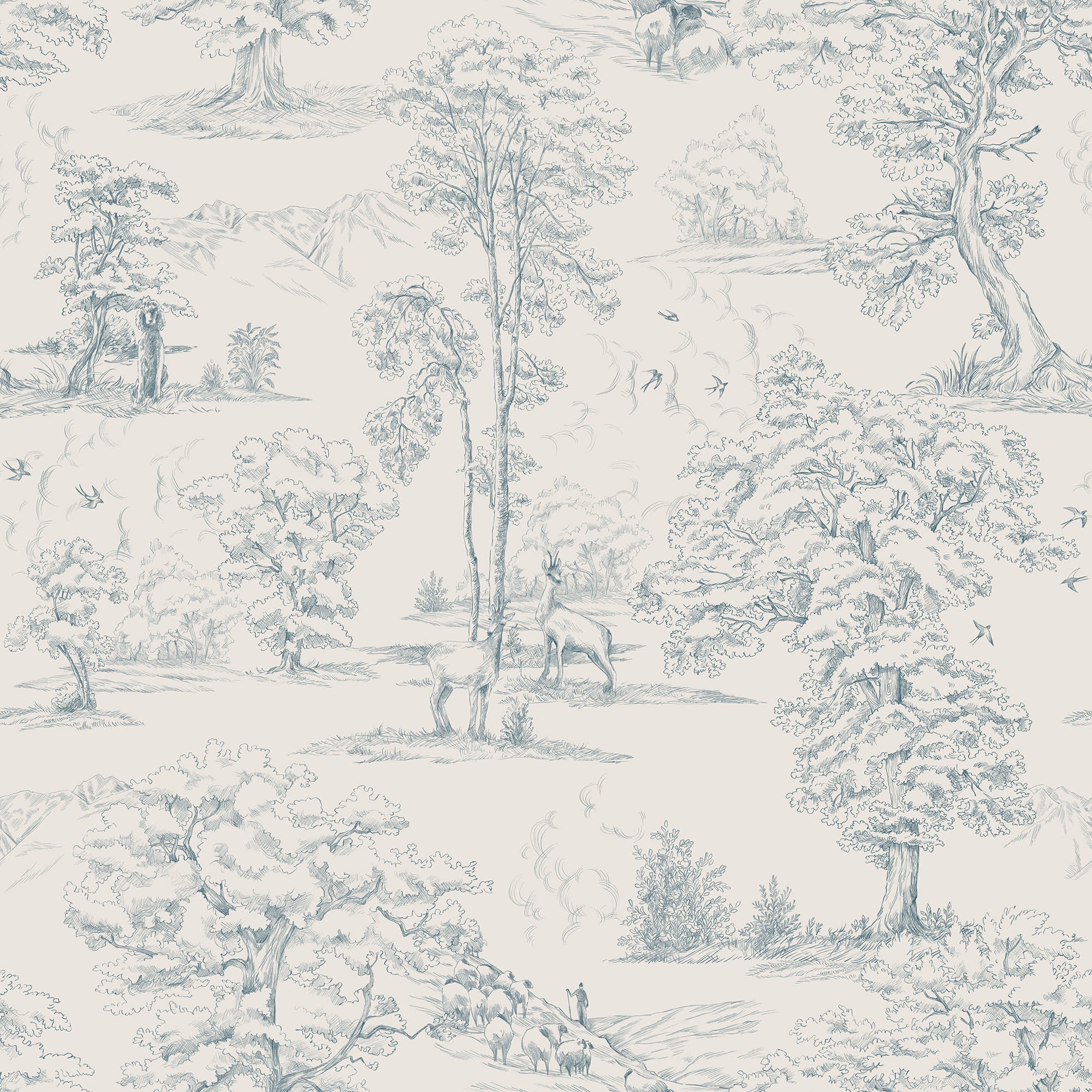 Sandberg Montfort Behang S10254 - Indigo Blue
