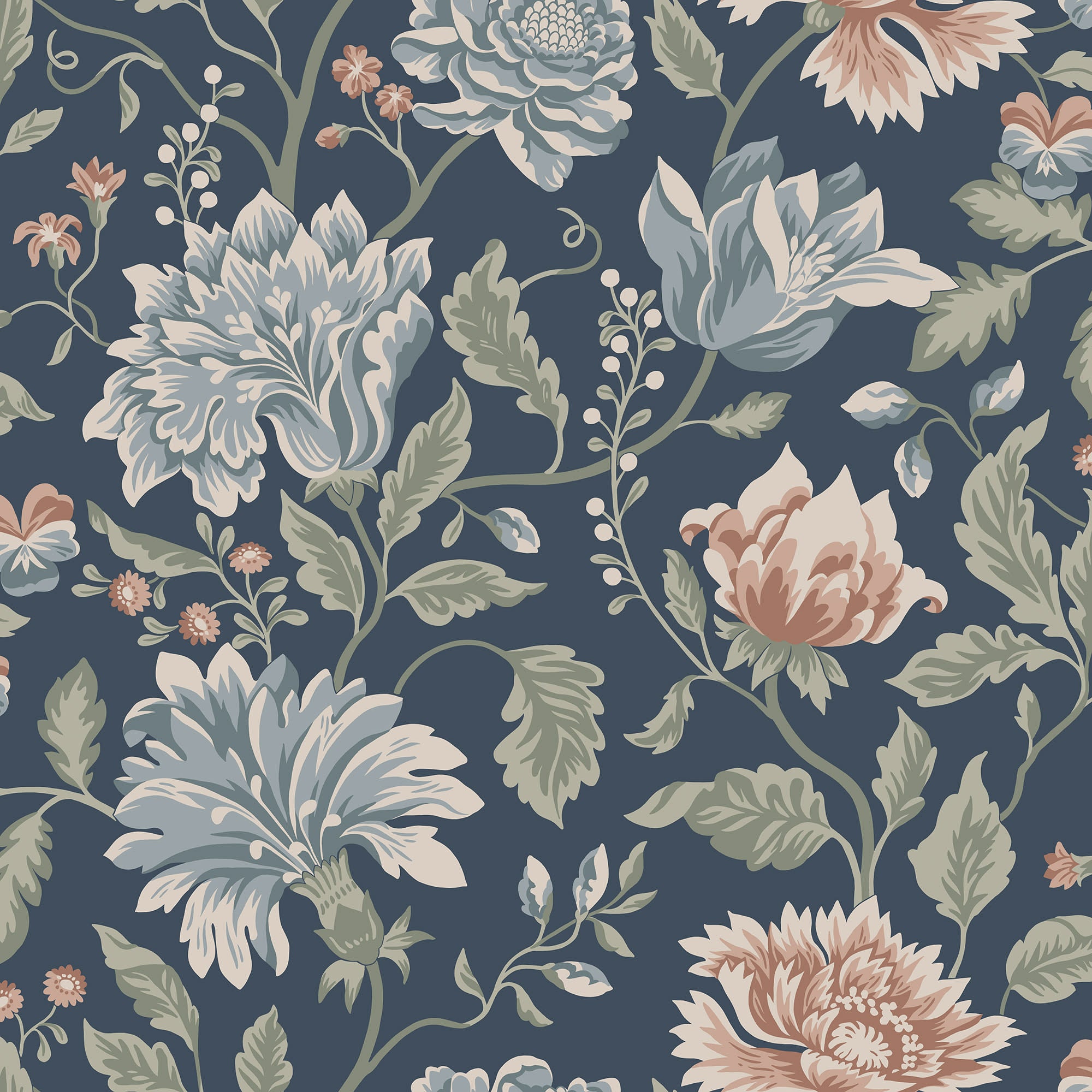 Sandberg Annabelle Behang S10263 - Classic Blue