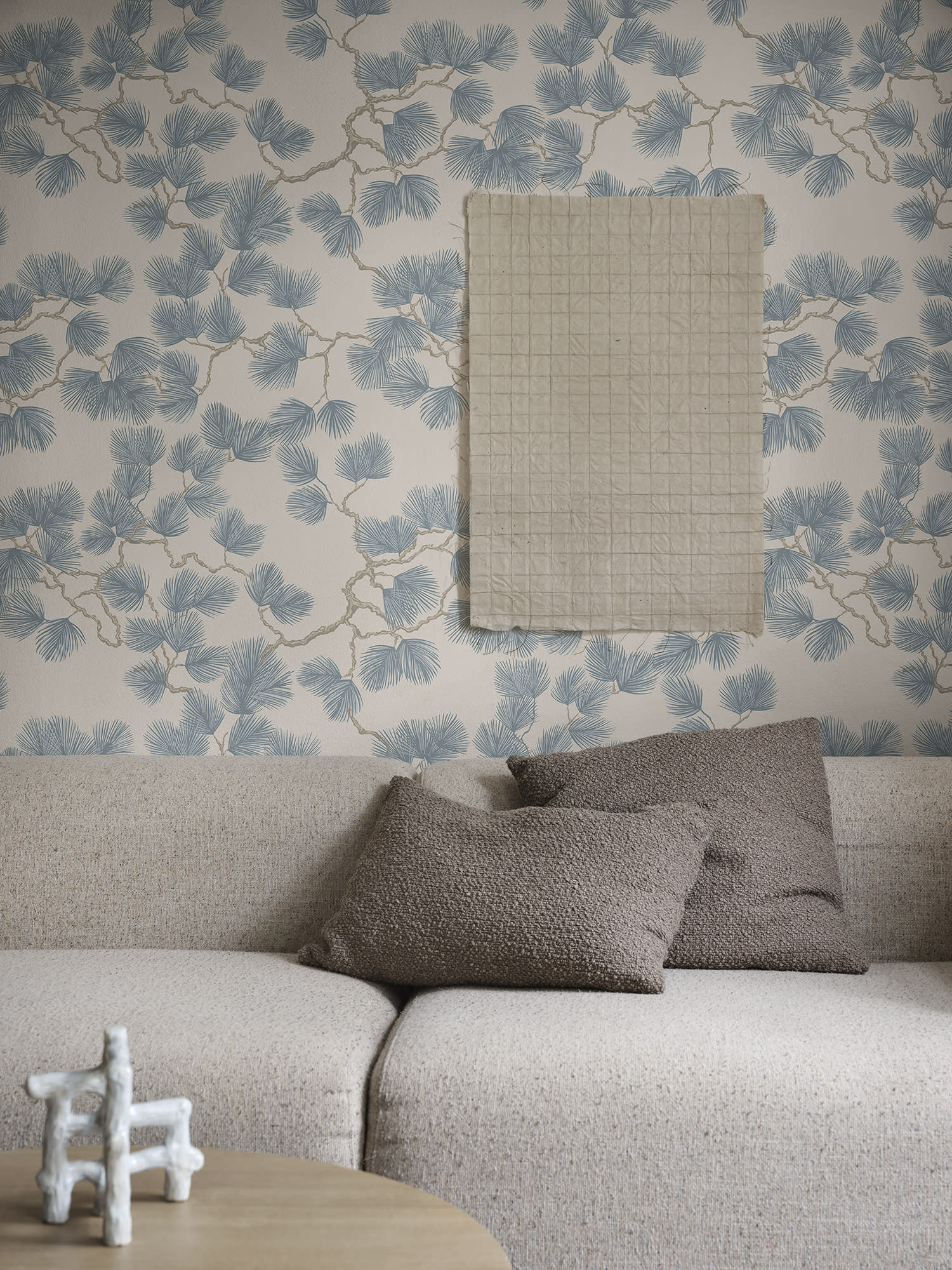 Sandberg Pine Behang S10328 - Misty Blue