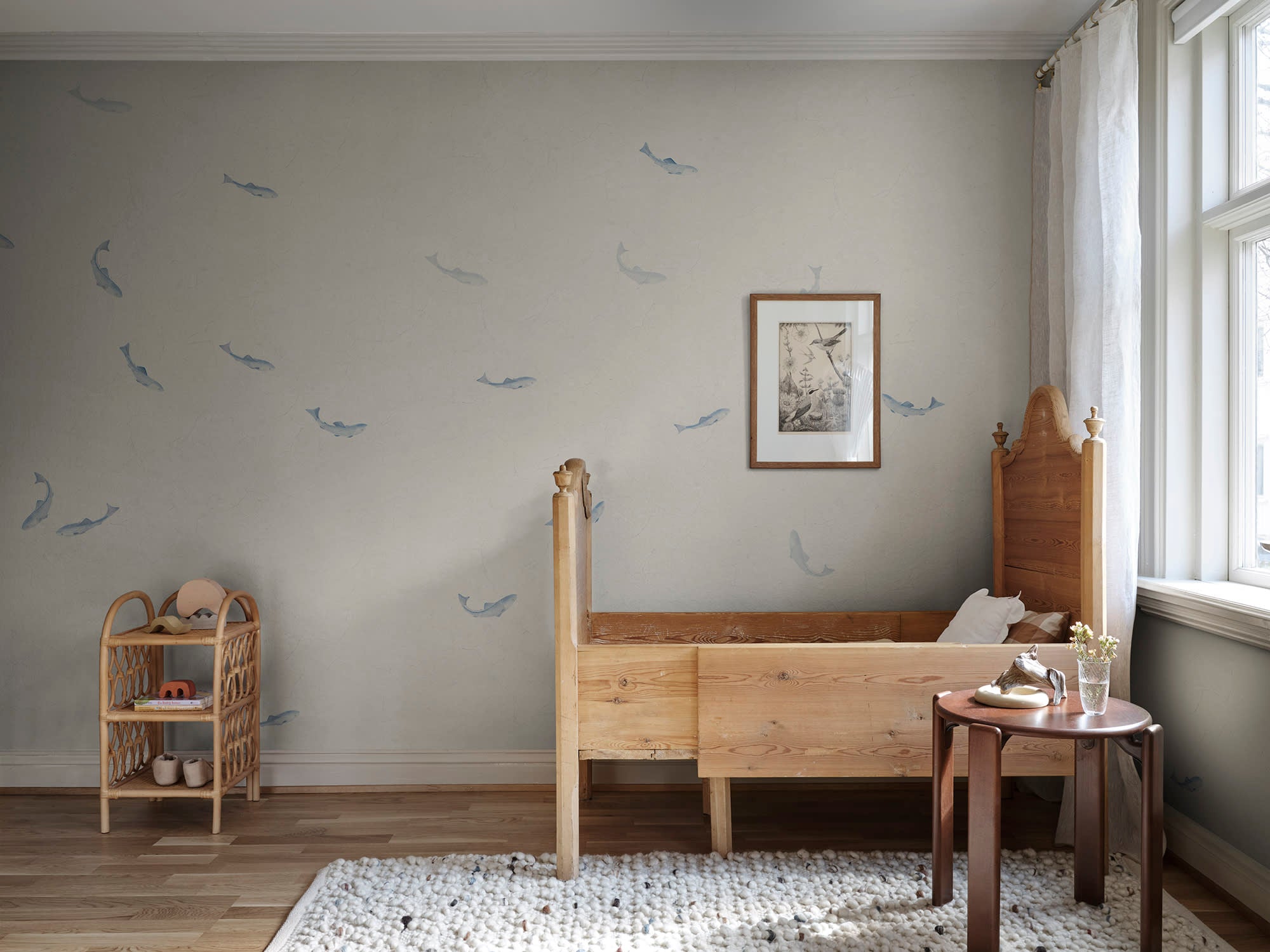 Sandberg Hav Behang S10353 - Misty Blue