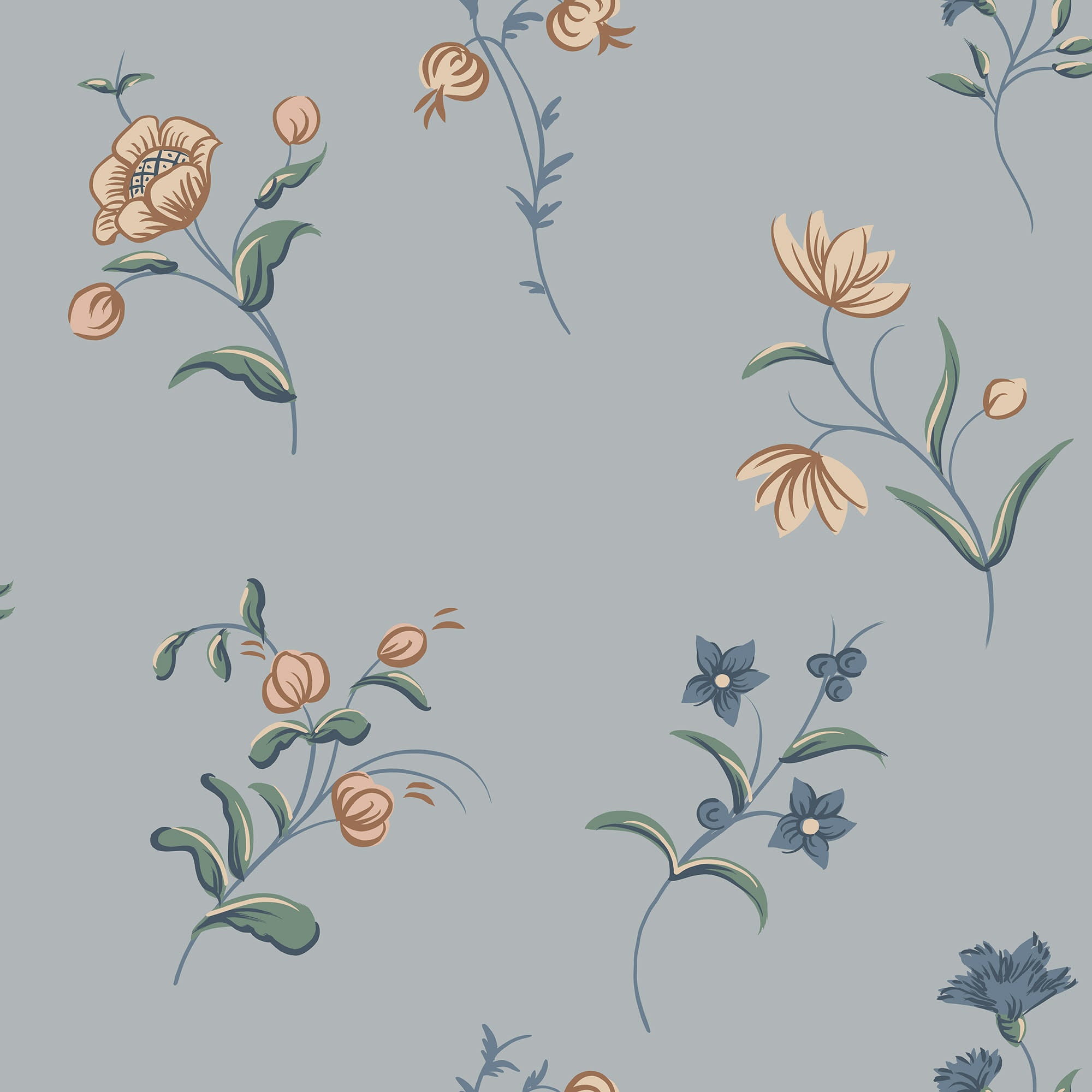 Sandberg Hanna Behang S10393 - Misty Blue