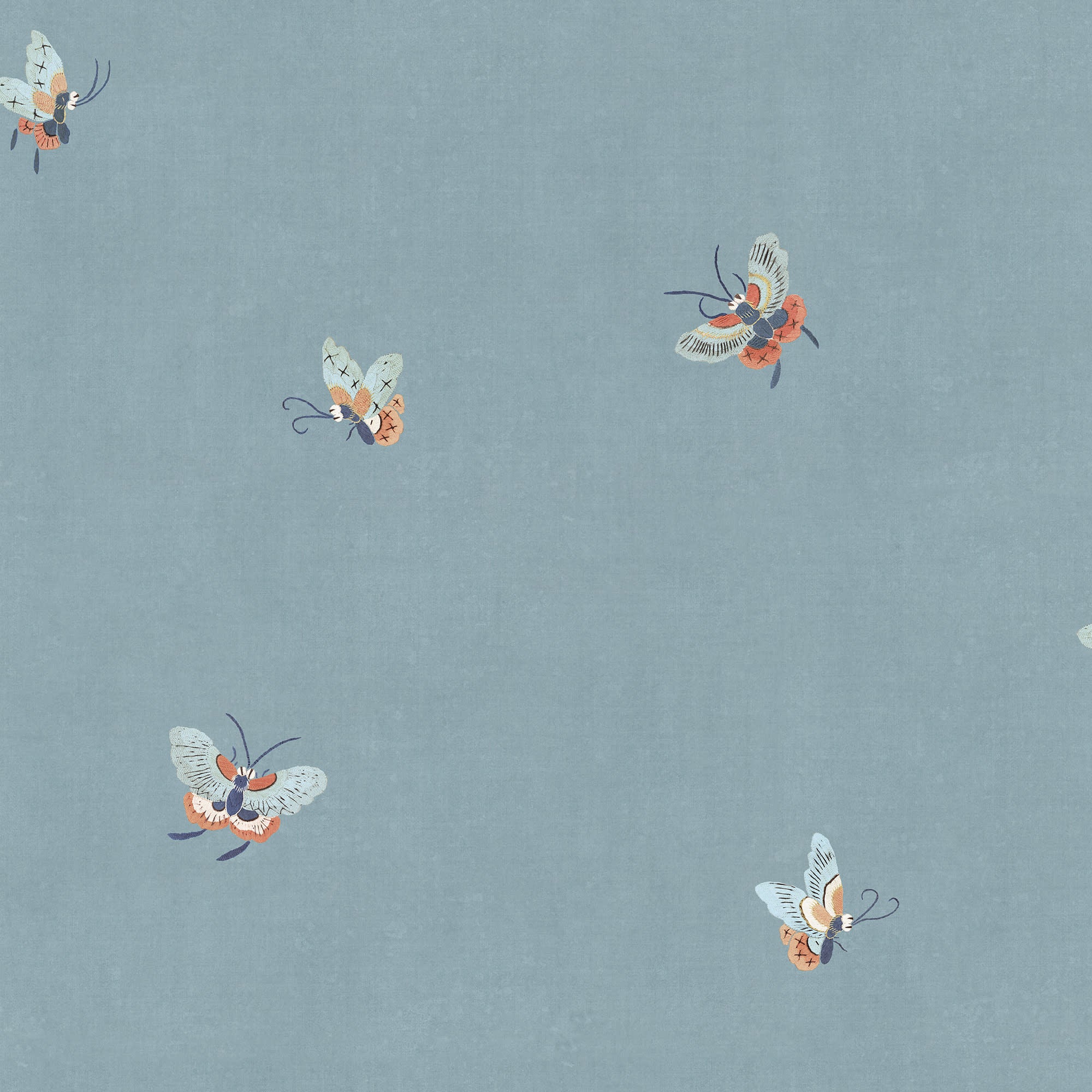 Sandberg Butterflies Behang S10448 - Misty Blue