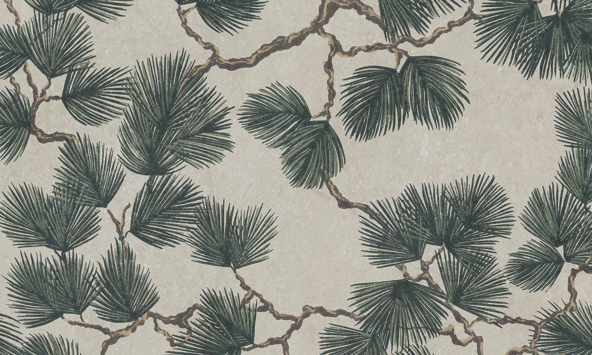 Sandberg Pine Mural Behang S10488 - Green
