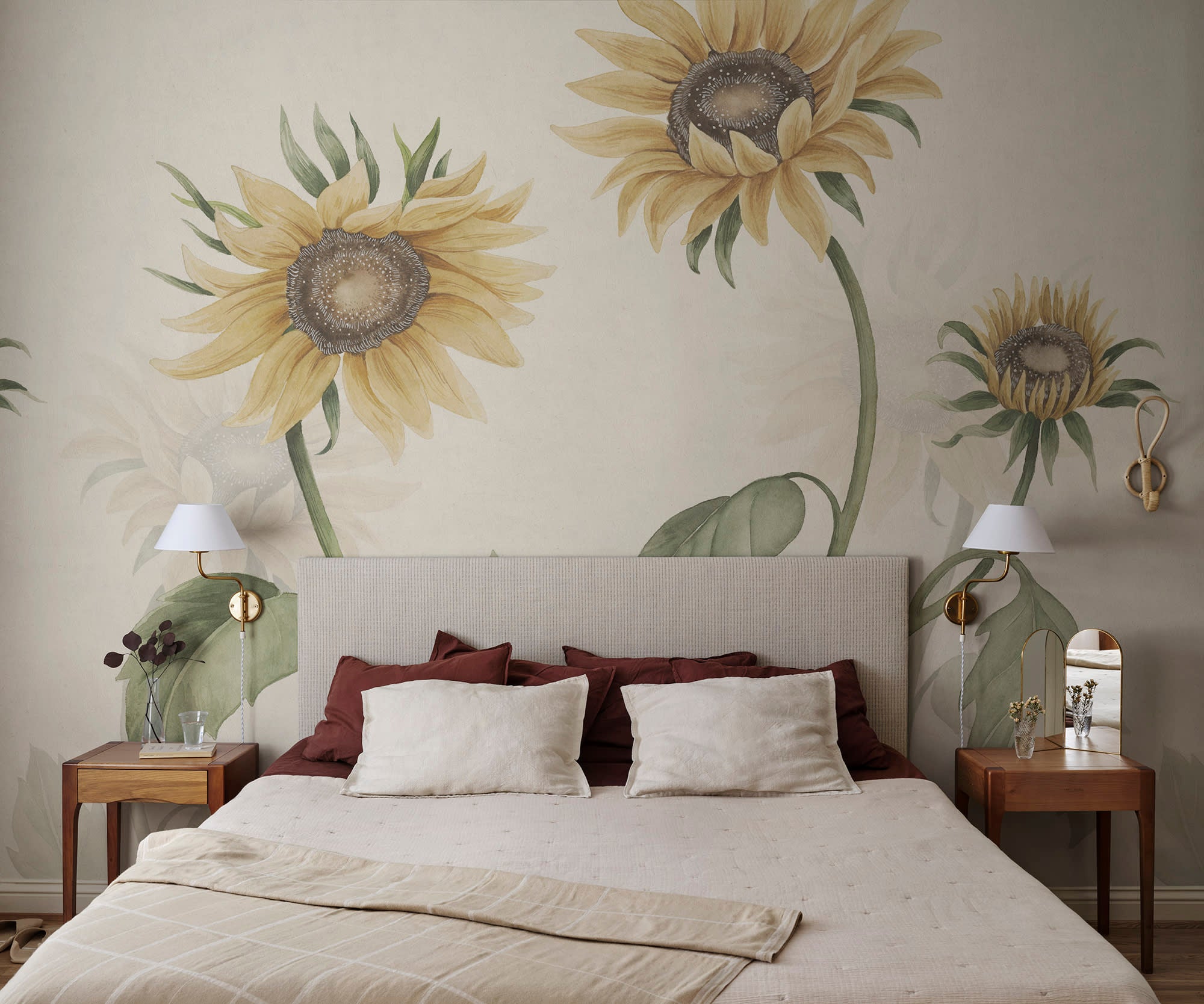 Sandberg Sunflowers Behang S10527 - Yellow