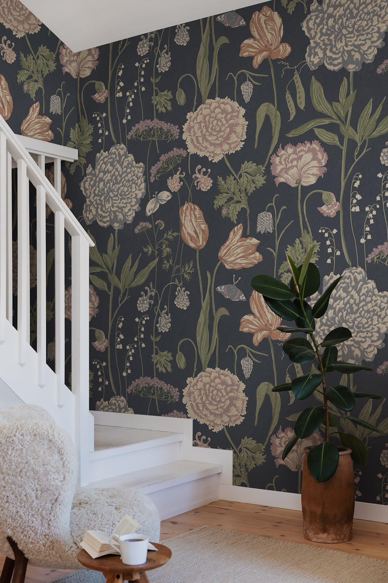 Sandberg Aurelie Mural Behang S10534 - Dark Blue