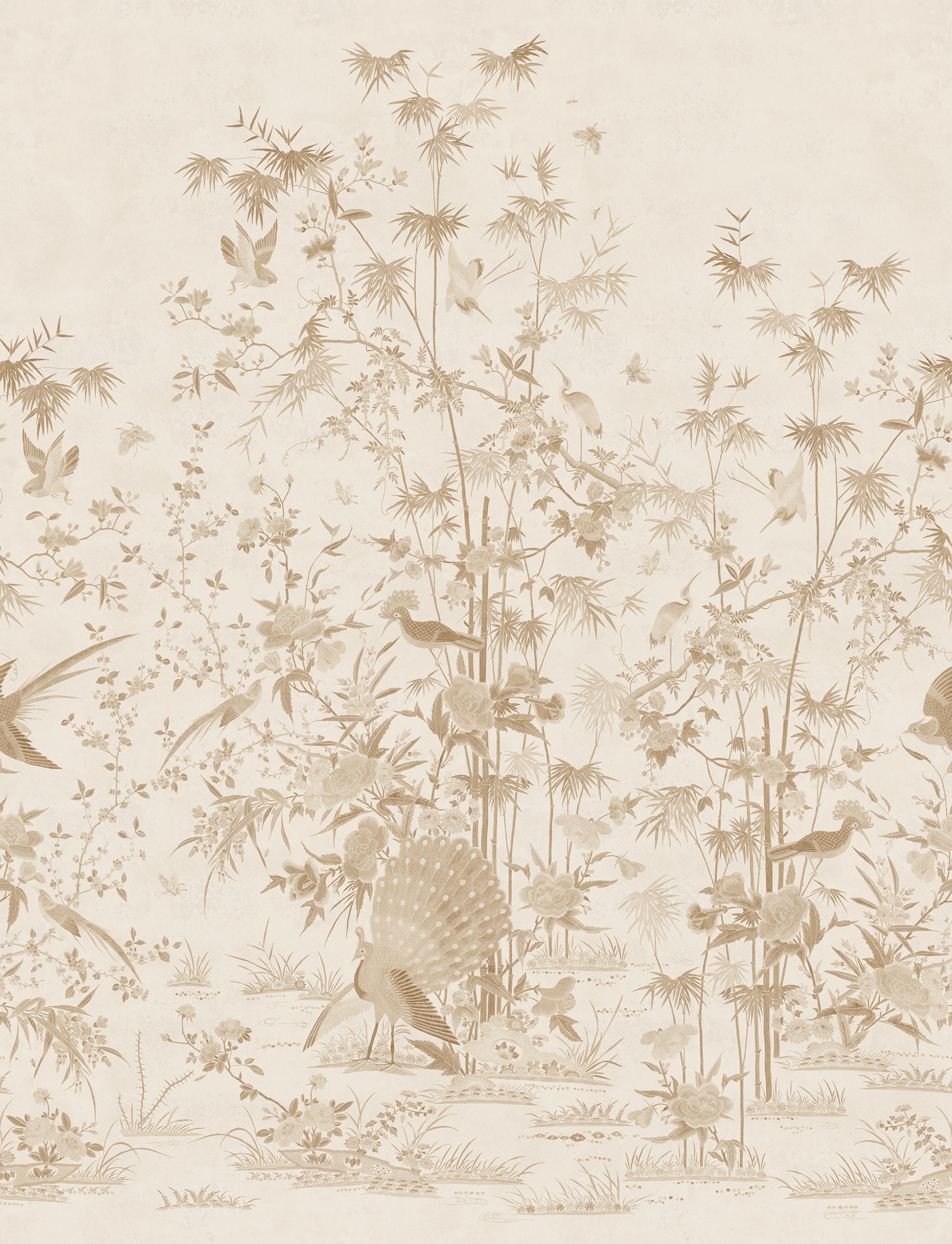Sandberg Chinoiserie Garden Behang S10544 - Beige