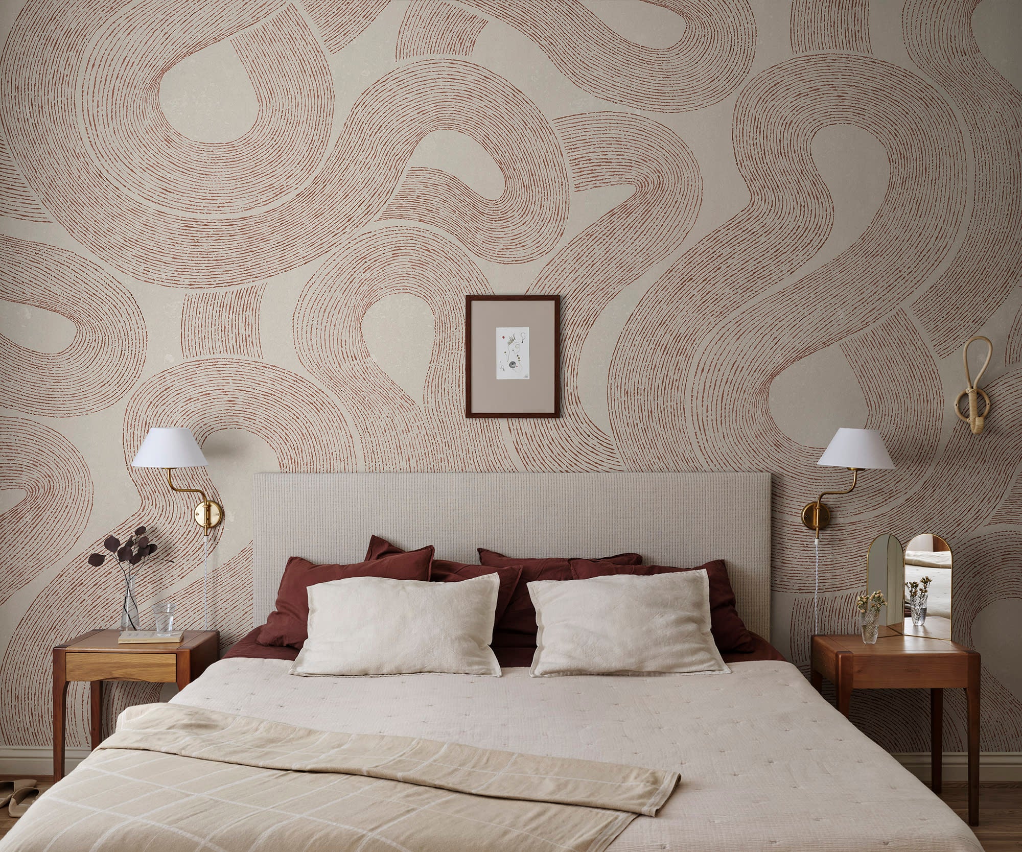 Sandberg Zen Mural Behang S10547 - Terracotta