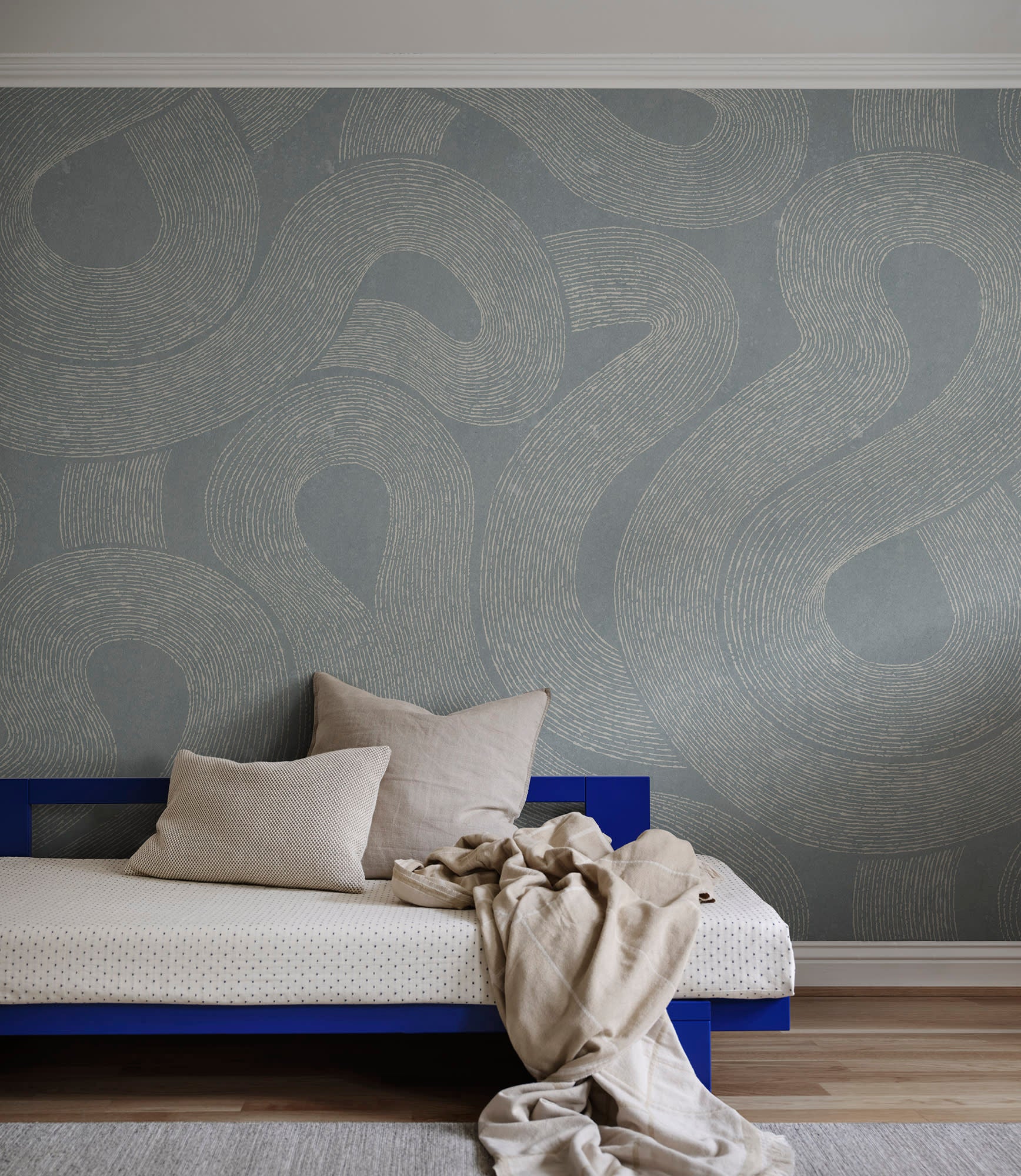 Sandberg Zen Mural Behang S10549 - Misty Blue