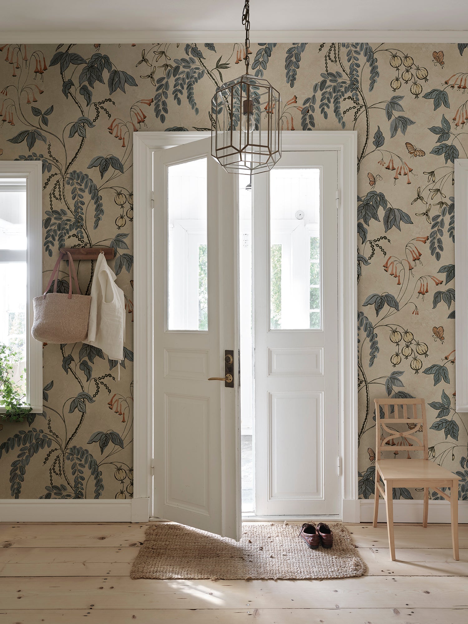 Sandberg Ottilia Behang S10574 - Misty Blue
