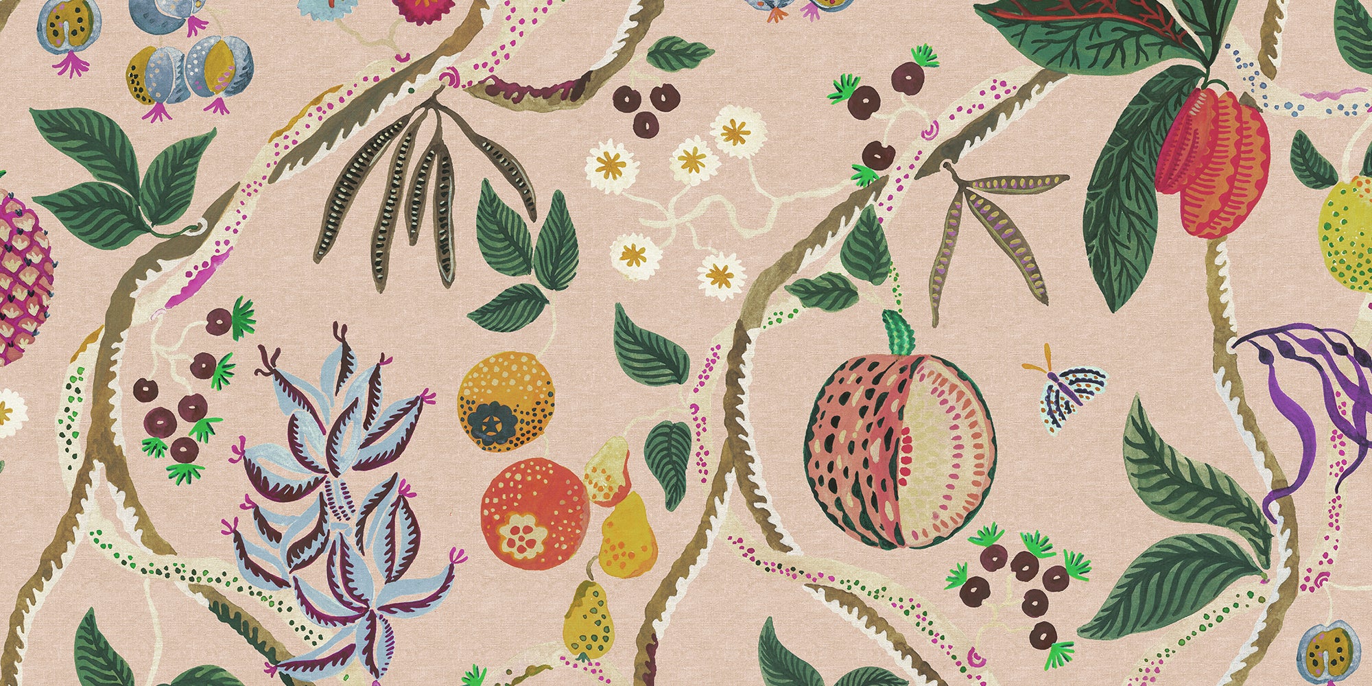 Sandberg Tree of Life Mural Behang S10581 - Pink