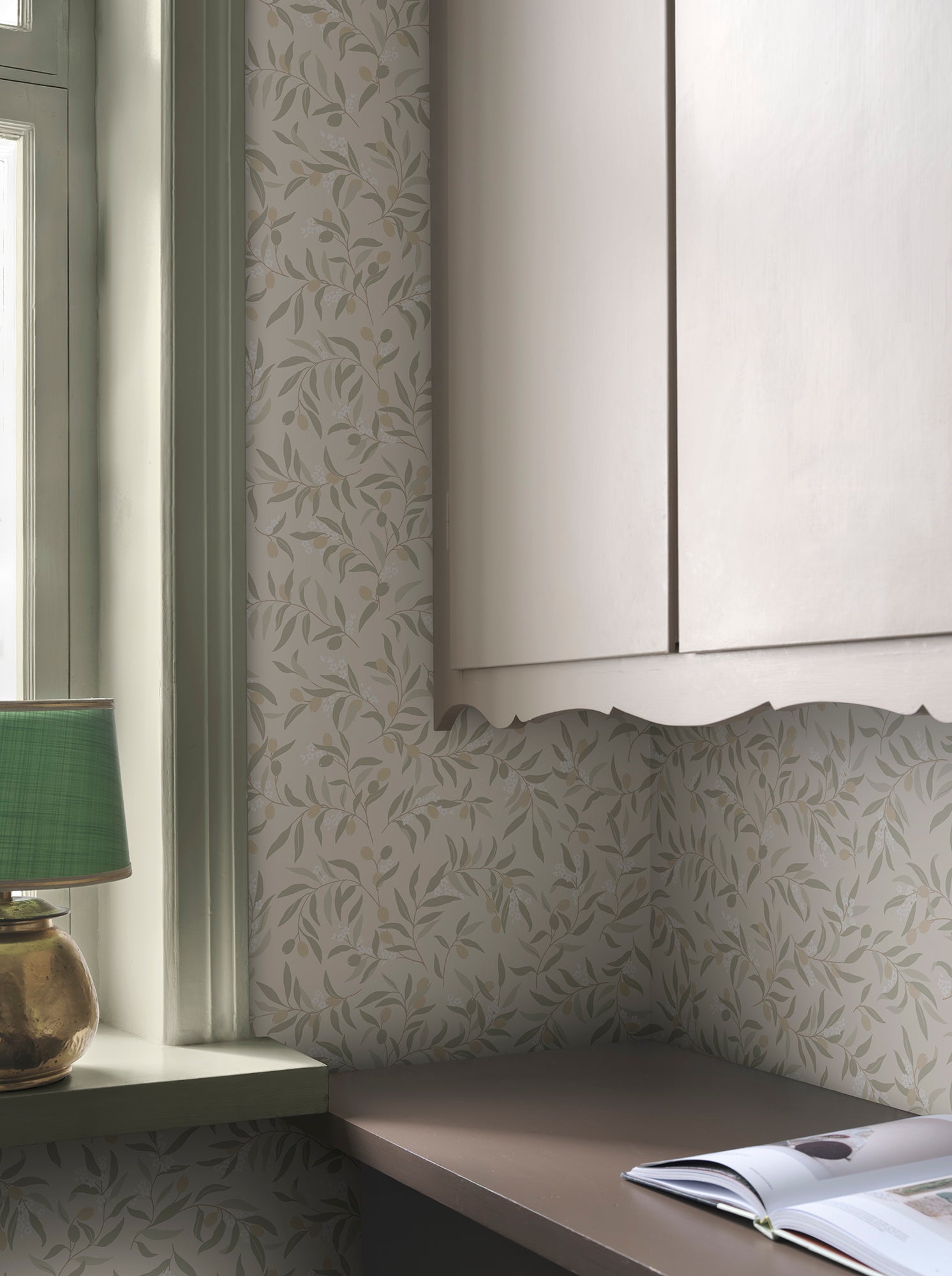 Sandberg Olivia Behang S10679 - Sage Green