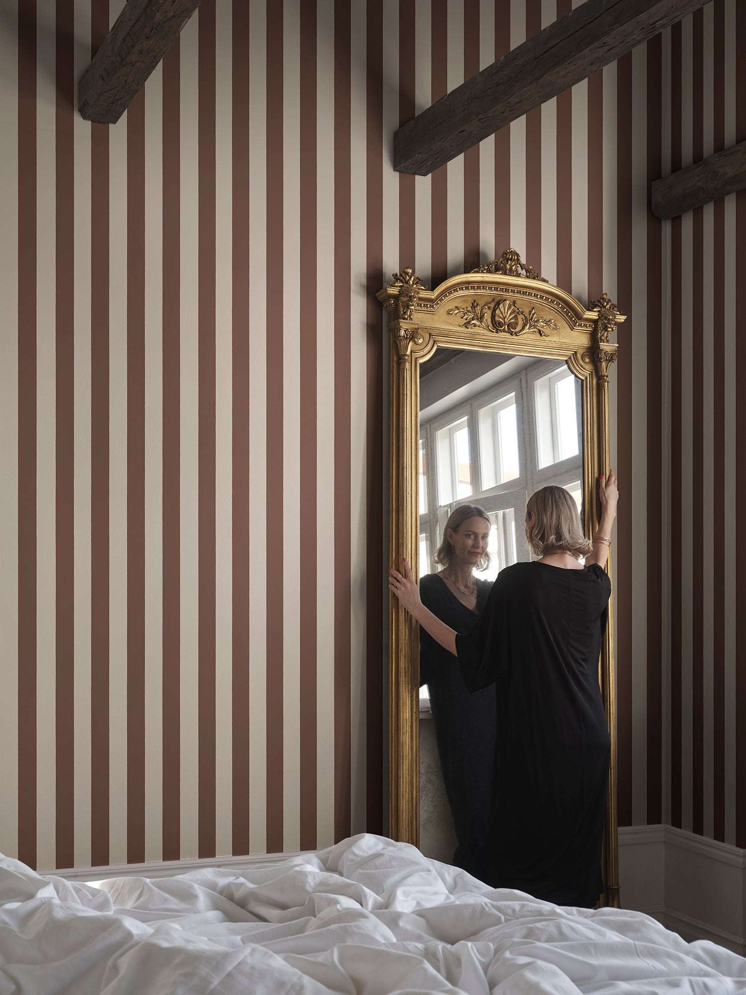 Sandberg Sam Behang S10699 - Burgundy