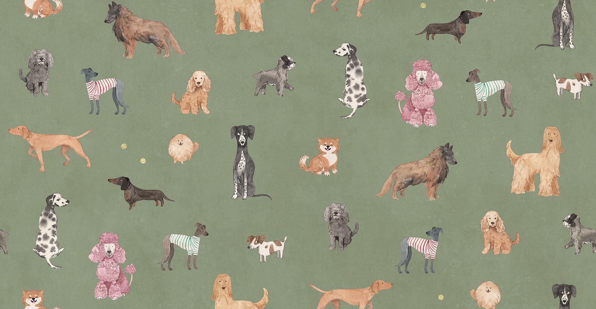 Sandberg Taiga and Friends Behang S10705 - Green