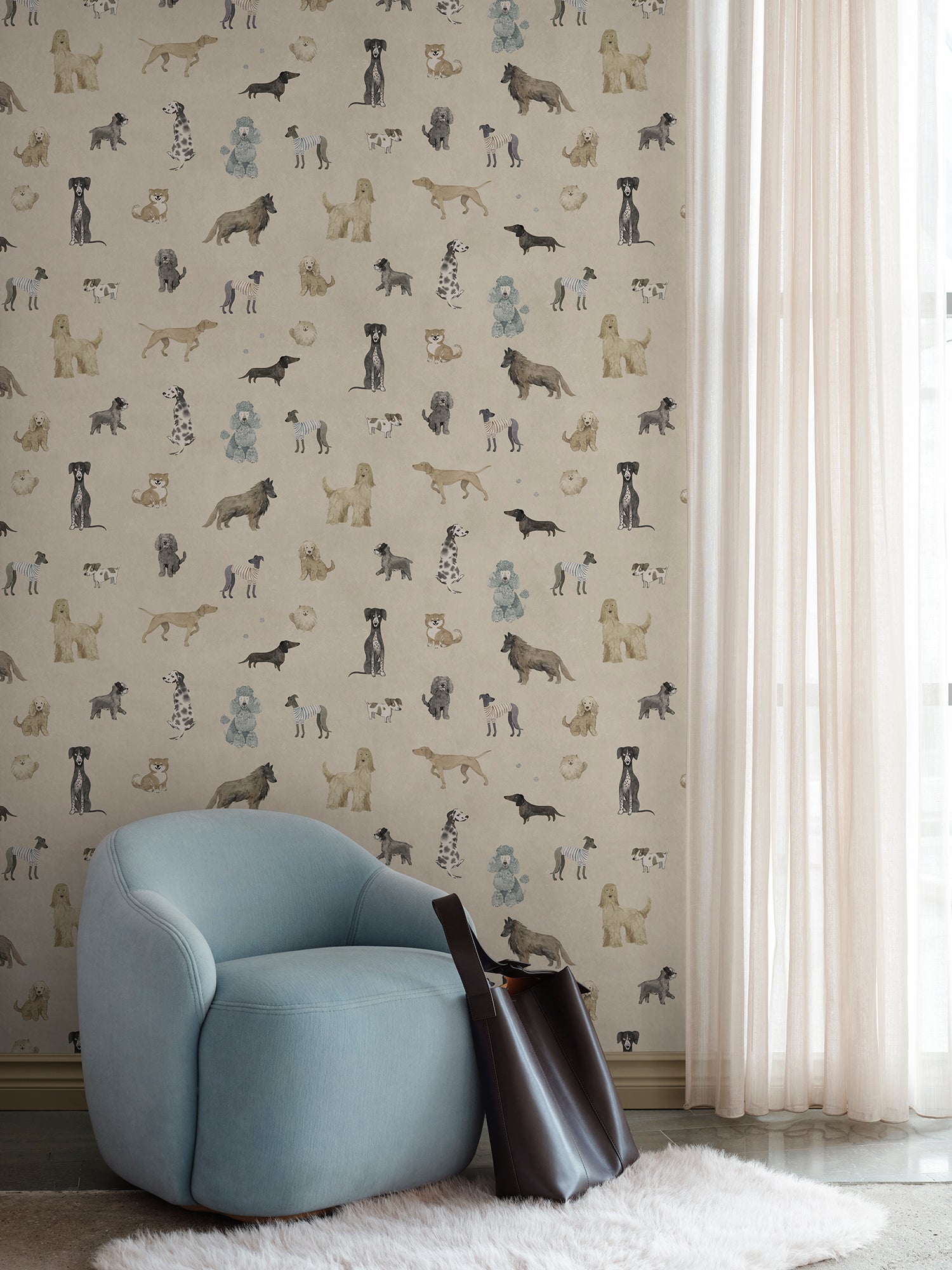Sandberg Taiga and Friends Behang S10706 - Beige