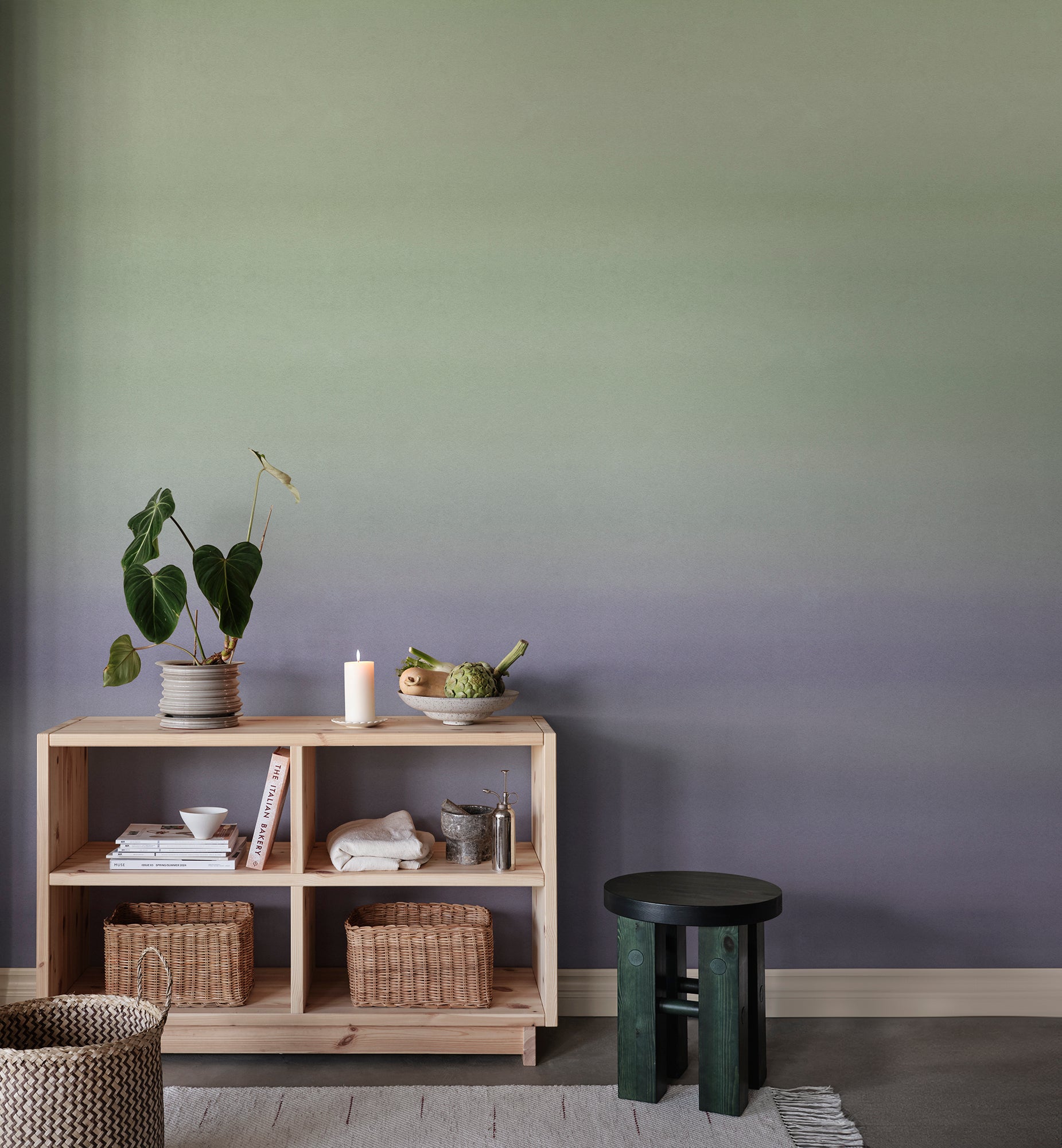 Sandberg Skymning Behang S10707 - Purple
