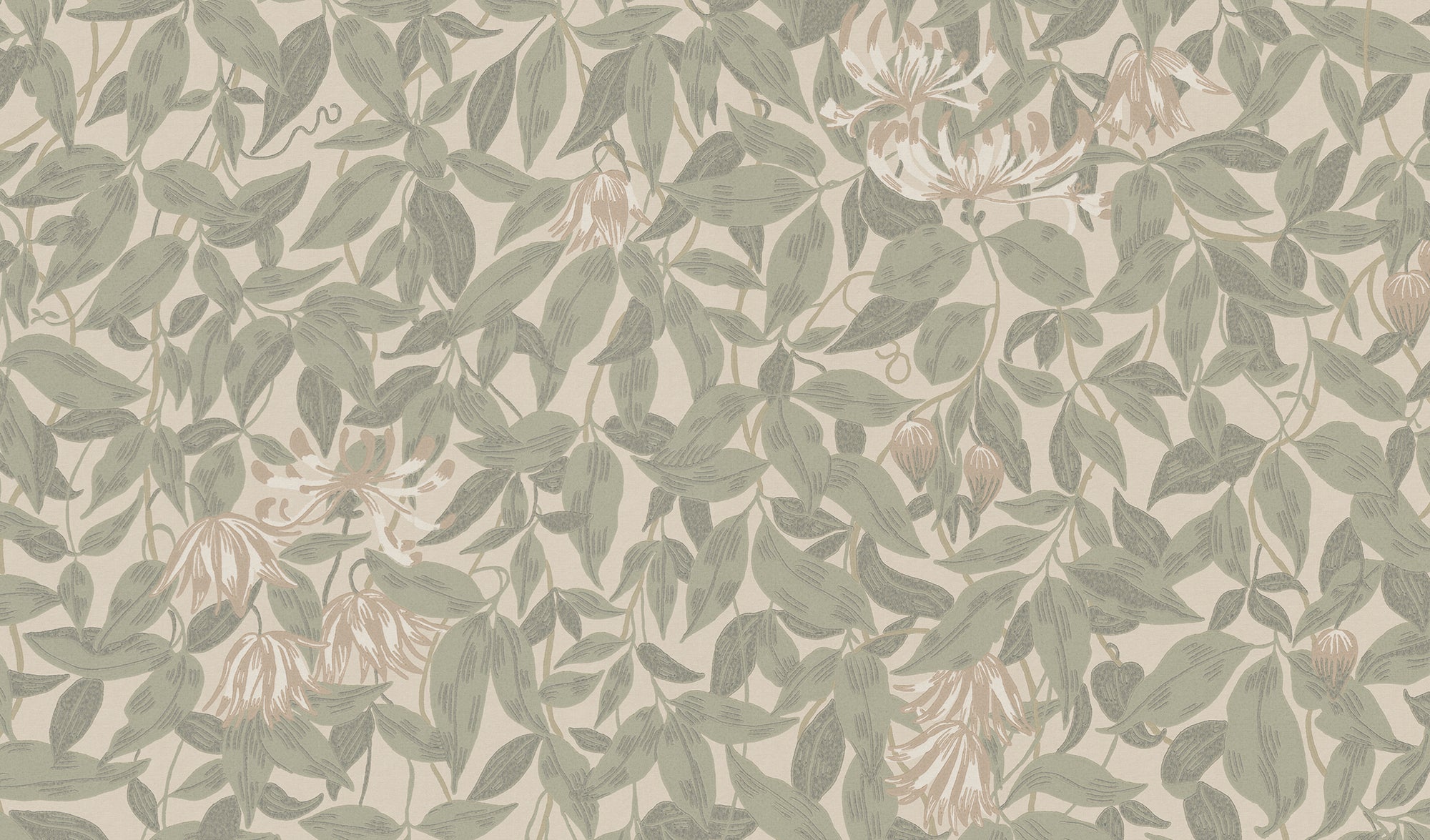 Sandberg Linnea Mural Behang S10718 - Garden Green