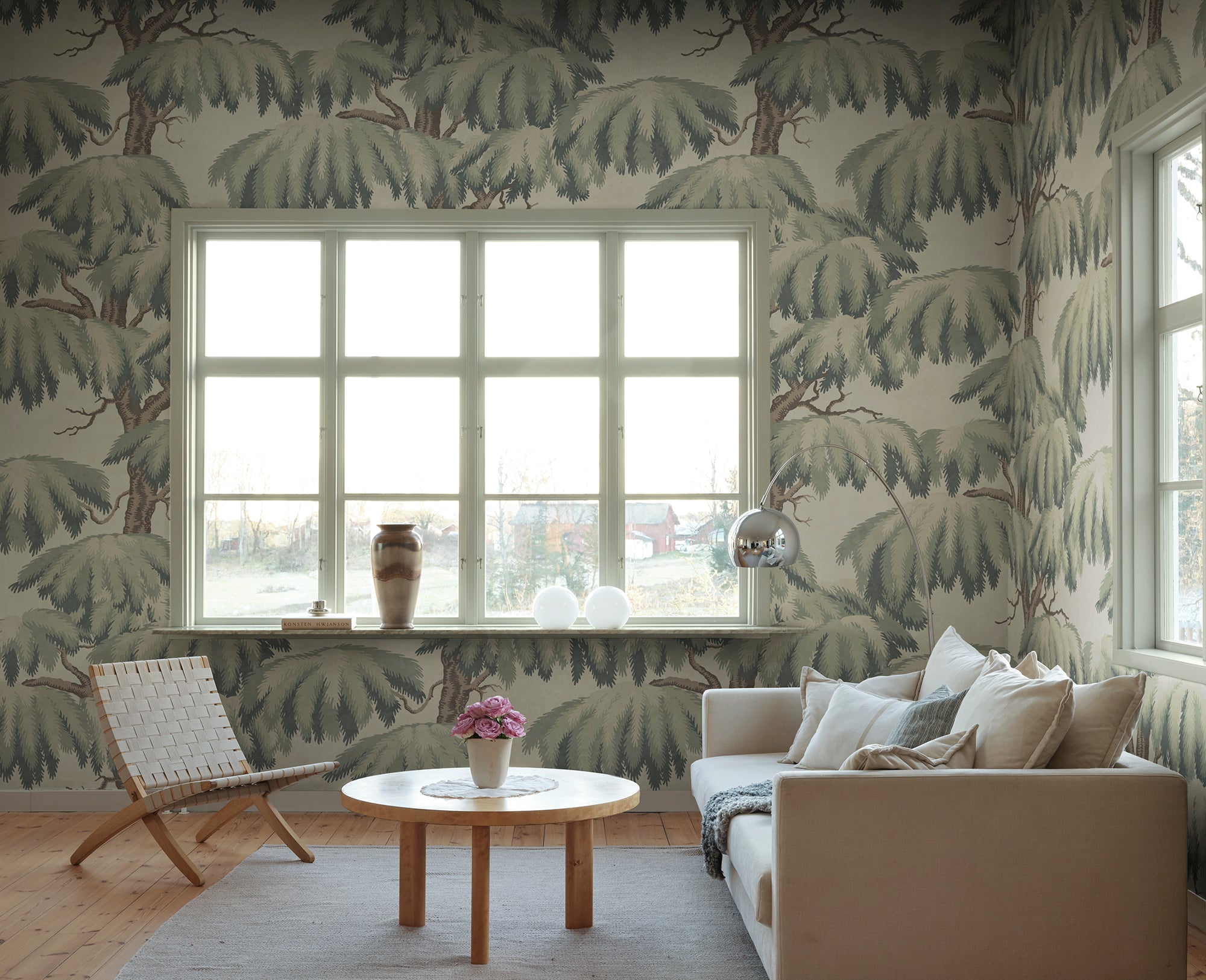 Sandberg Alba Mural Behang S10721 - Green