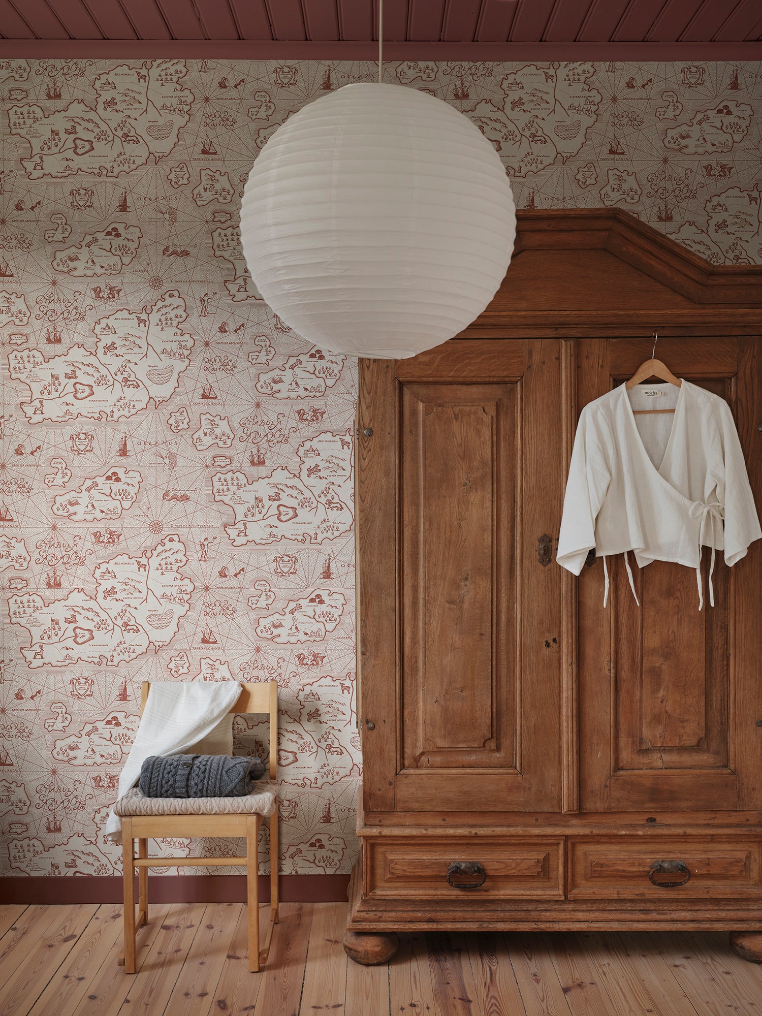 Sandberg Ferdinand Behang S10735 - Burgundy