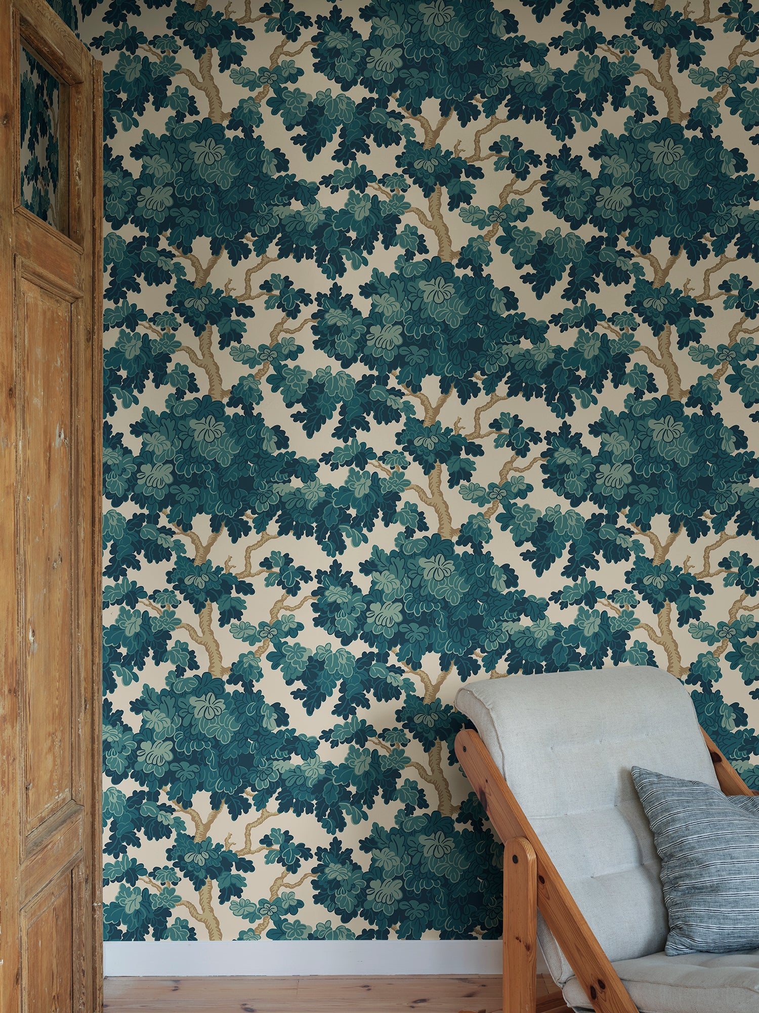Sandberg Eken Behang S10789 - Teal