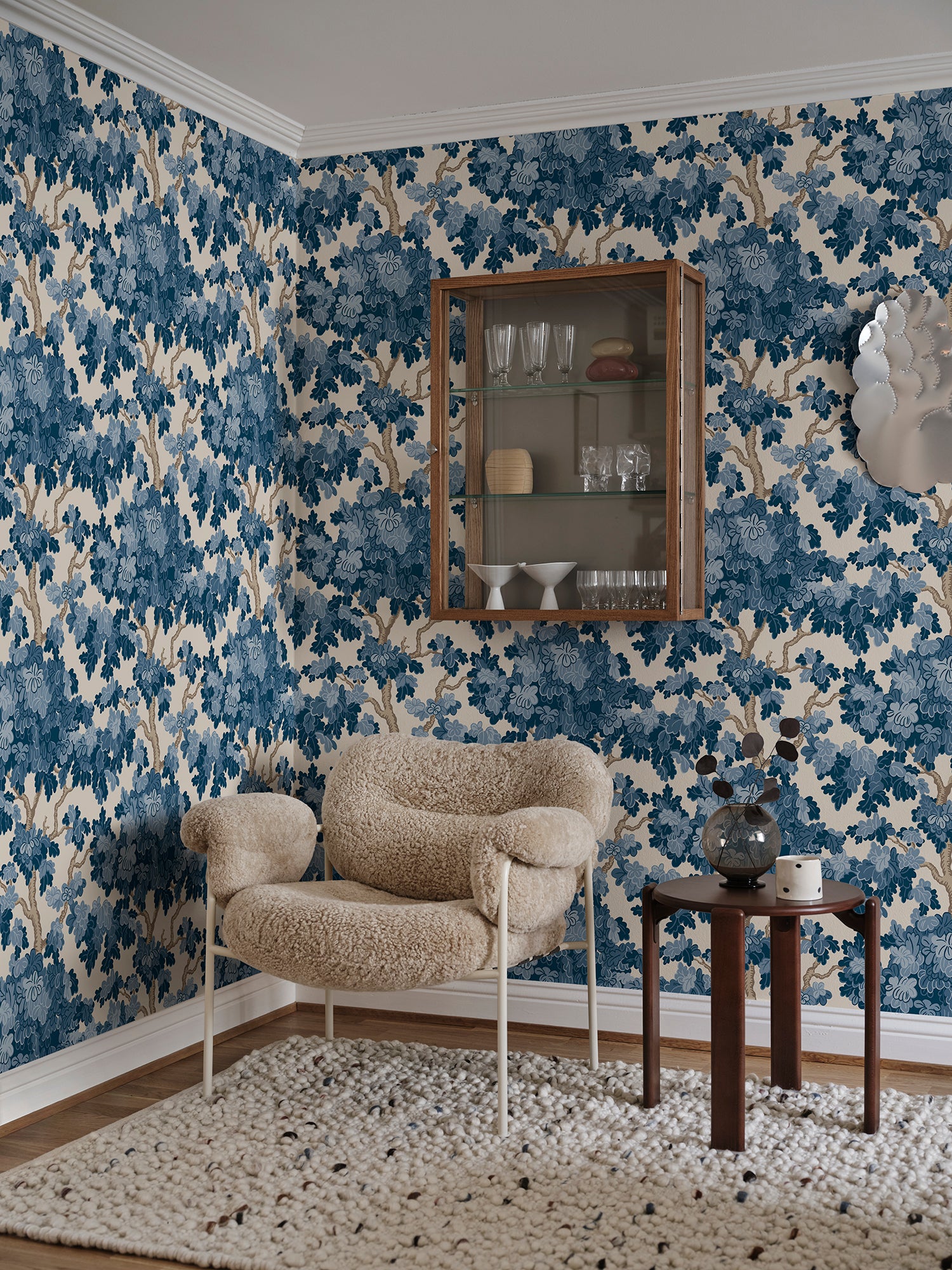 Sandberg Eken Behang S10791 - Blue