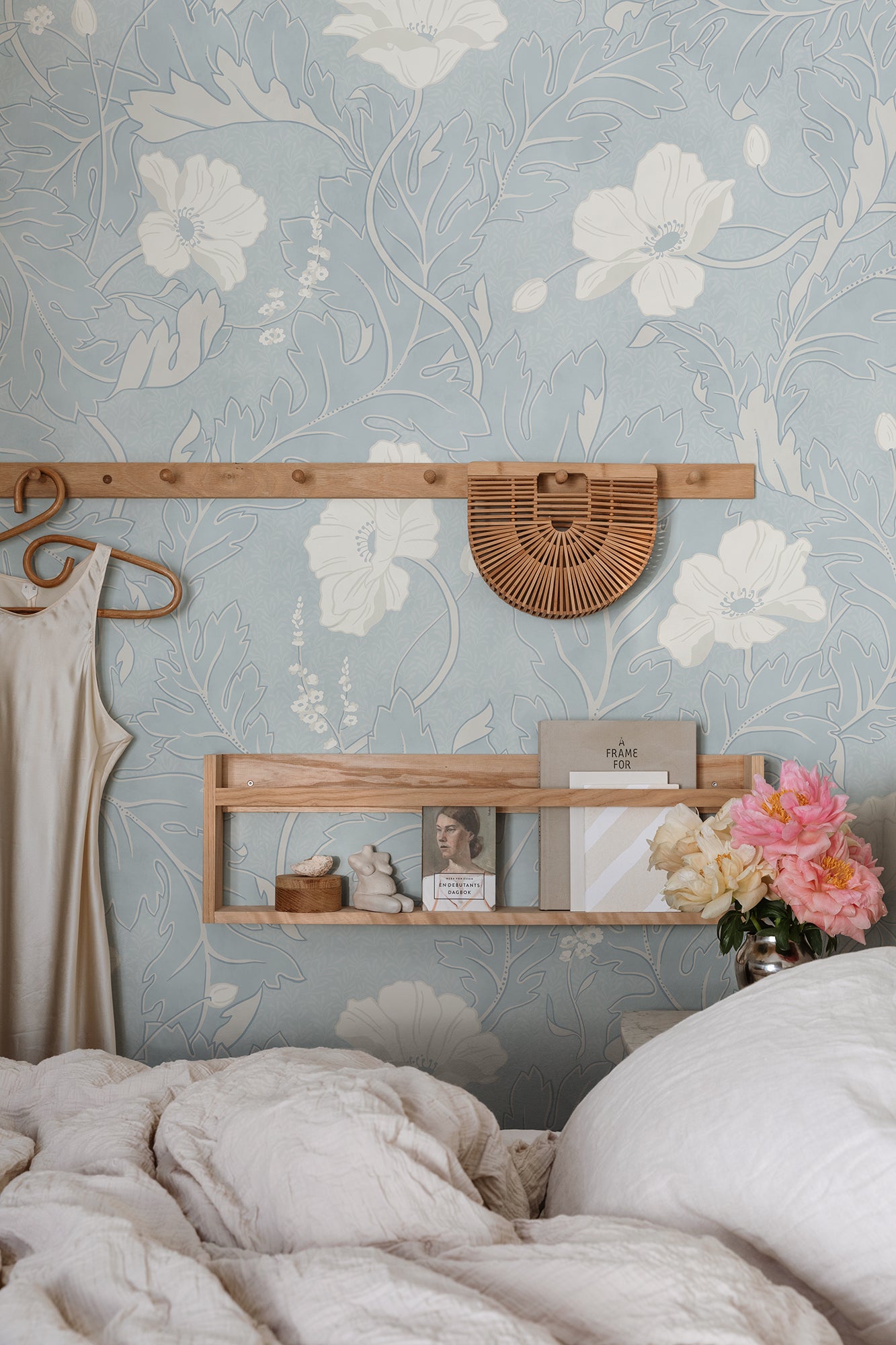 Sandberg Poppy Behang S11008 - Light Blue
